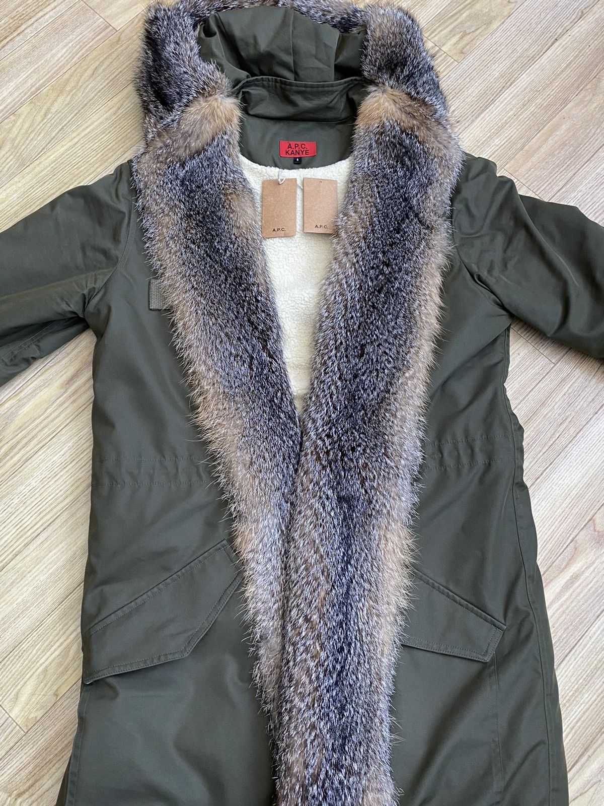 A.P.C. Holy Grail A.P.C. X Kanye West Collection Fox Fur Parka