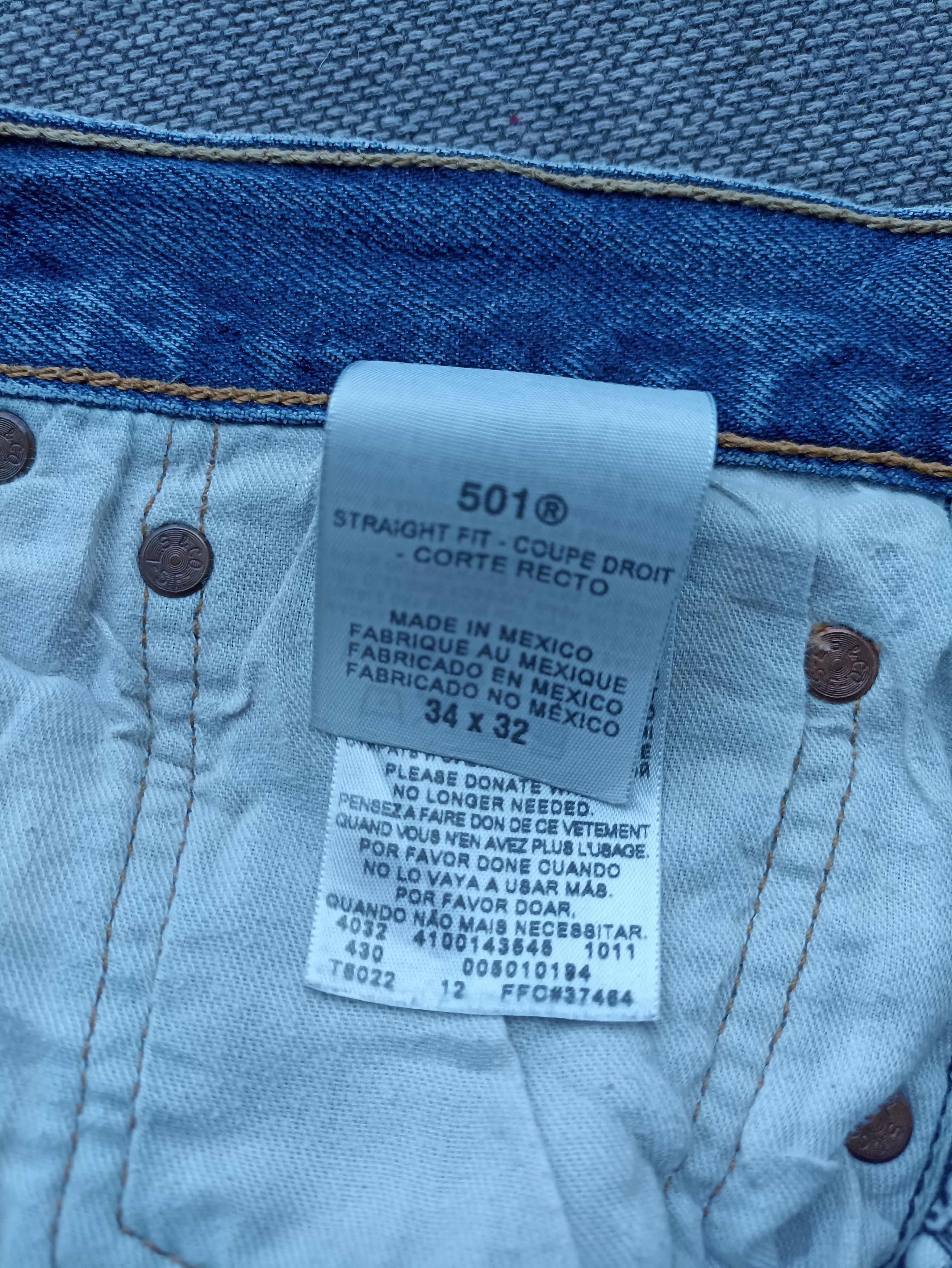 Jean × Levi's × Vintage Vintage Levis 501 Distressed Denim - J213 Size US 35 - 6 Thumbnail