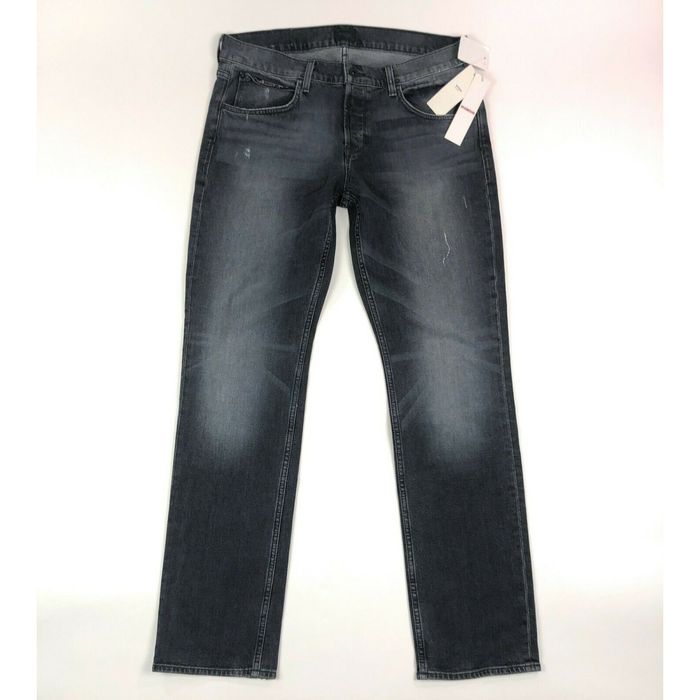 Hudson Hudson Byron Straight 5 Pocket Black Button Fly Jeans | Grailed