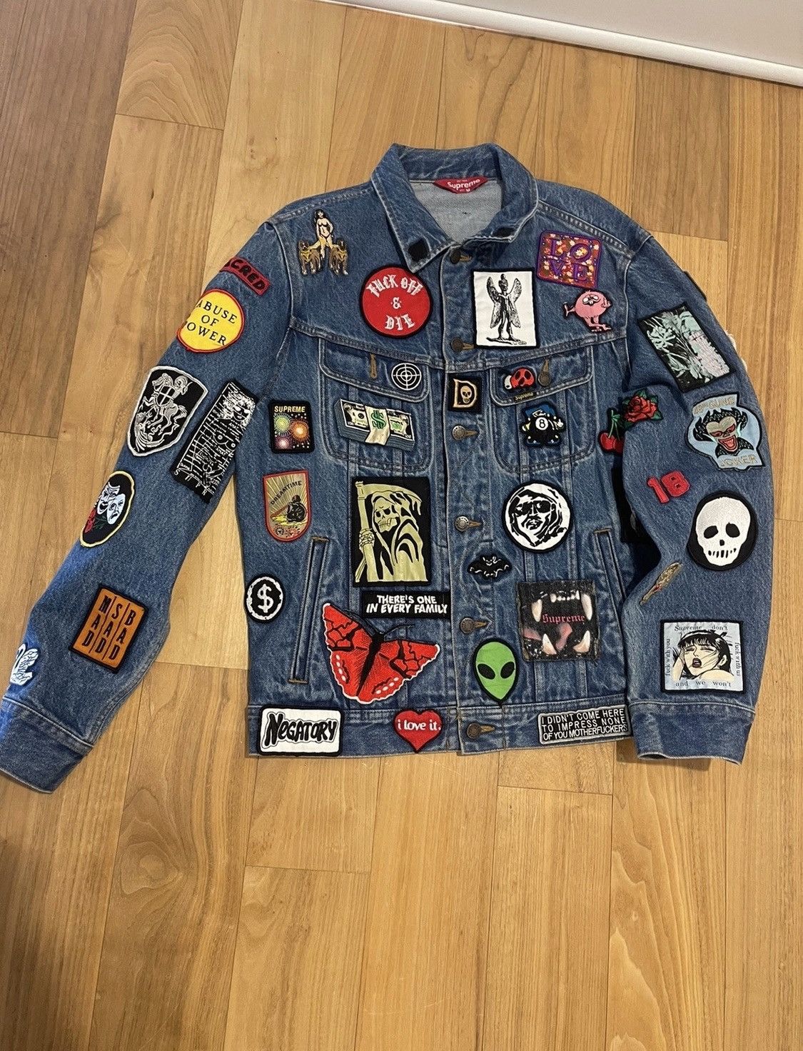 Supreme Supreme Patches Denim Trucker Jacket | Grailed