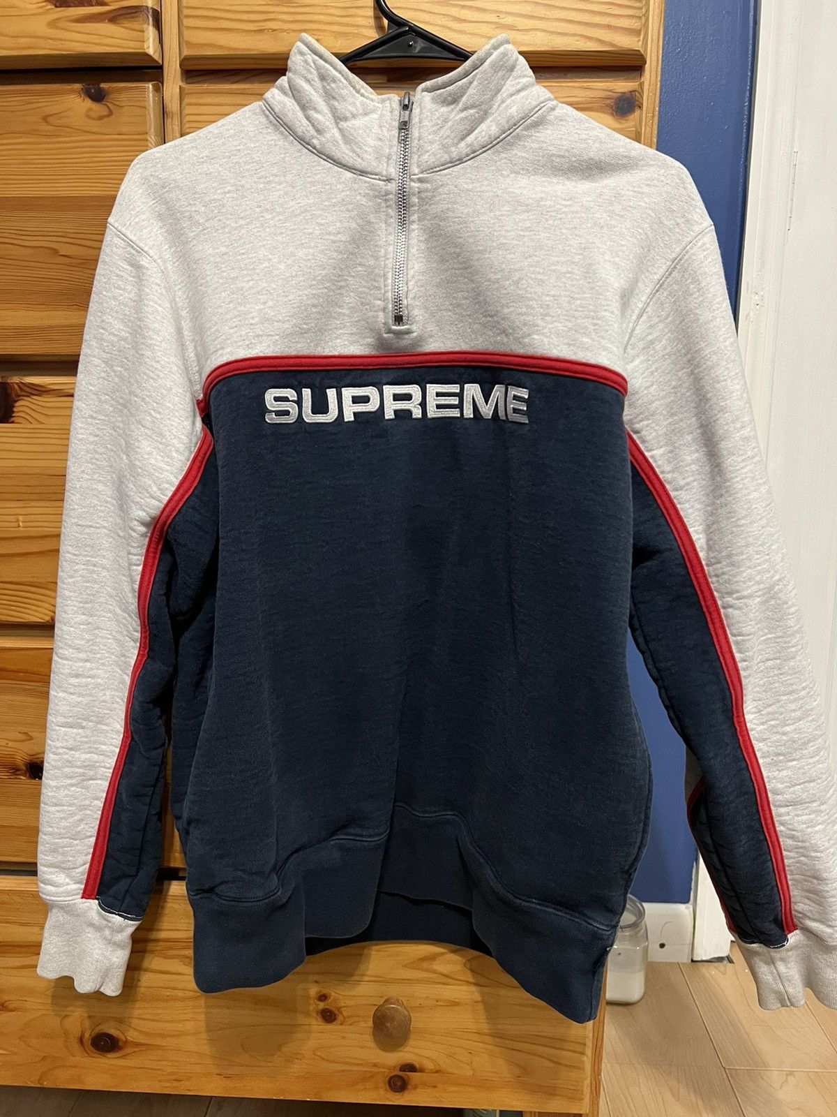 Supreme Supreme 2-Tone Half Zip Sweatshirt | Grailed