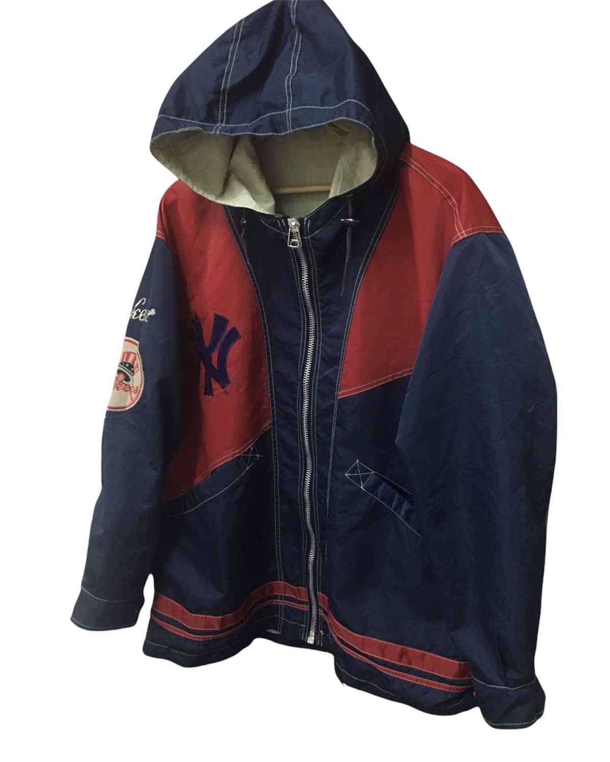 Vintage Yankees Zipper Jacket With Hoodie