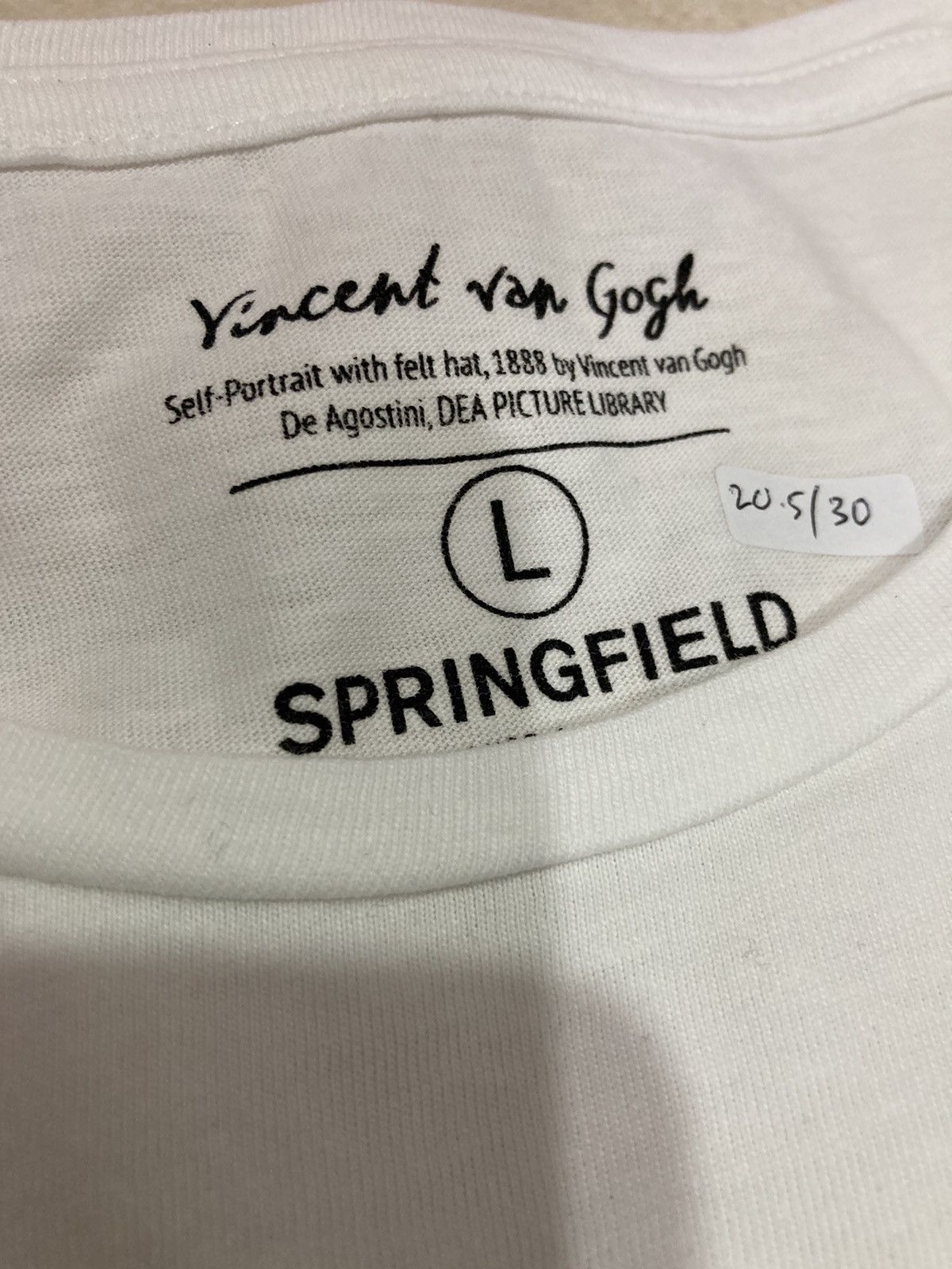 Springfield Vincent Van Gogh Self Portrait Tee Size US L / EU 52-54 / 3 - 3 Thumbnail