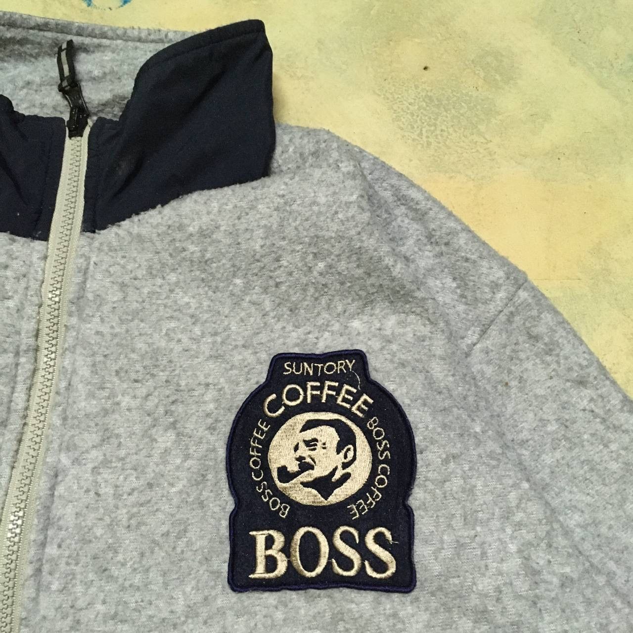 Vintage Suntory Boss Coffee Reversible Sweater Jacket Size US L / EU 52-54 / 3 - 4 Thumbnail
