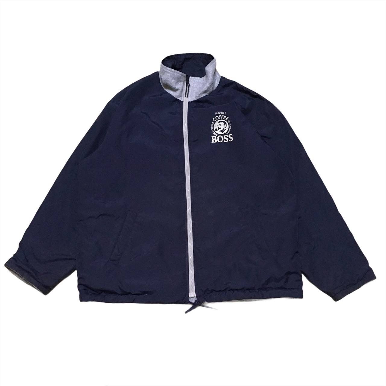 Vintage Suntory Boss Coffee Reversible Sweater Jacket Size US L / EU 52-54 / 3 - 2 Thumbnail