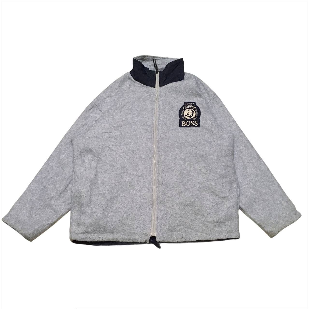 Vintage Suntory Boss Coffee Reversible Sweater Jacket Size US L / EU 52-54 / 3 - 1 Thumbnail