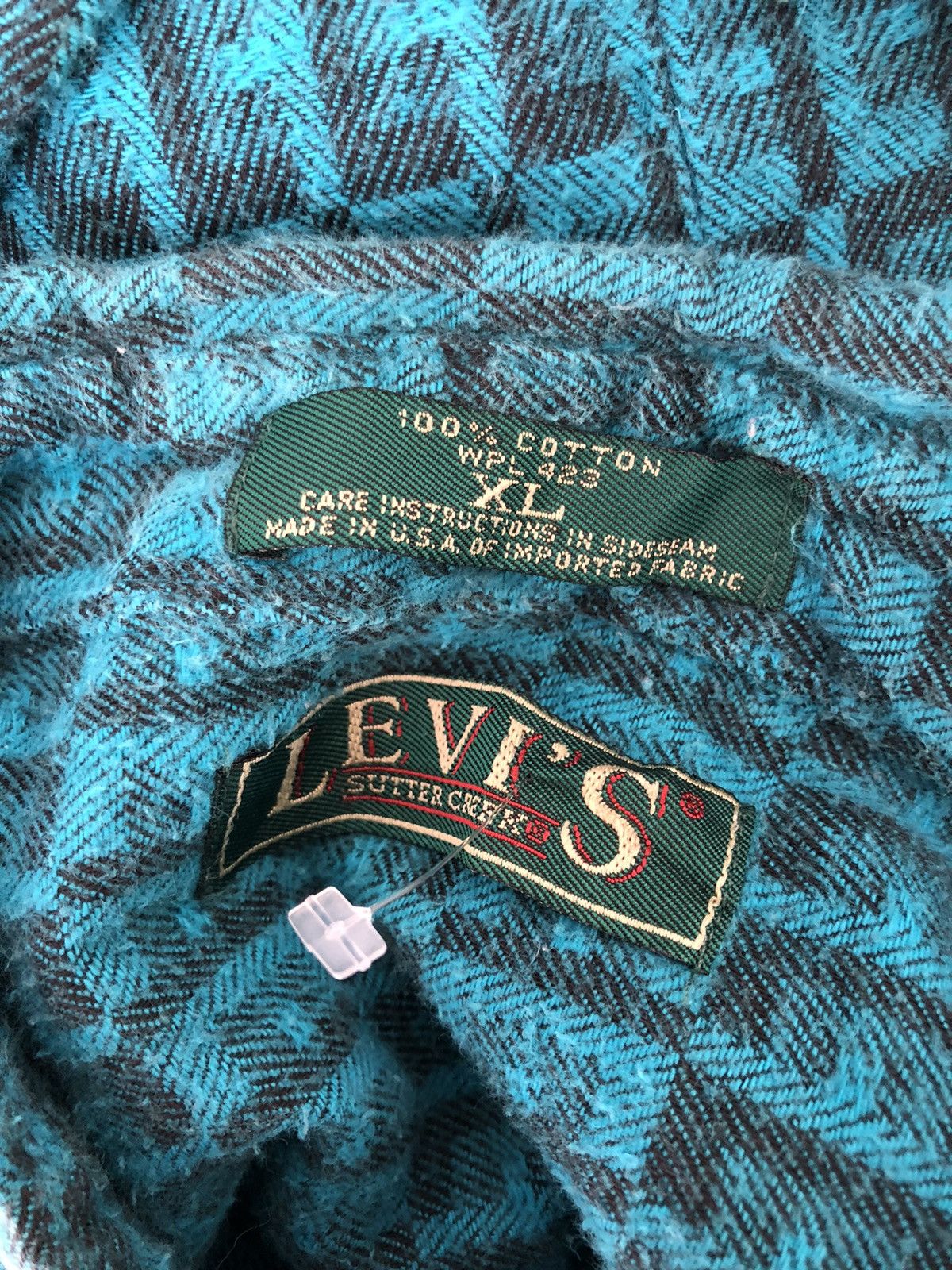 Levi's Vintage 90s Levi’s Big E Monogram Flannel Shirt Size US XL / EU 56 / 4 - 14 Thumbnail