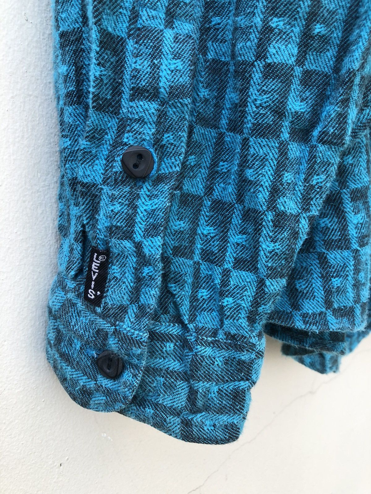 Levi's Vintage 90s Levi’s Big E Monogram Flannel Shirt Size US XL / EU 56 / 4 - 13 Thumbnail