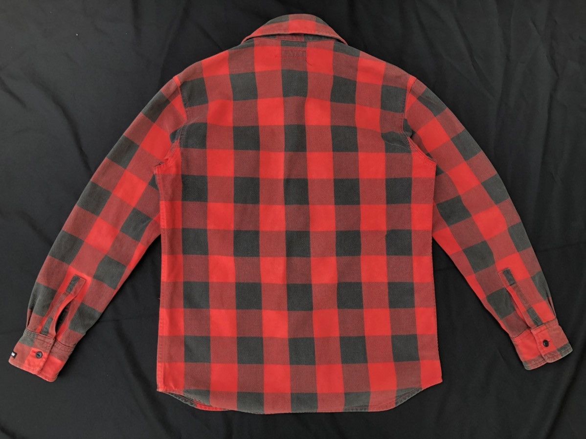 Vintage Vintage Rathole Japan Faded Buffalo Plaid Flannel Shirt Size US M / EU 48-50 / 2 - 2 Thumbnail