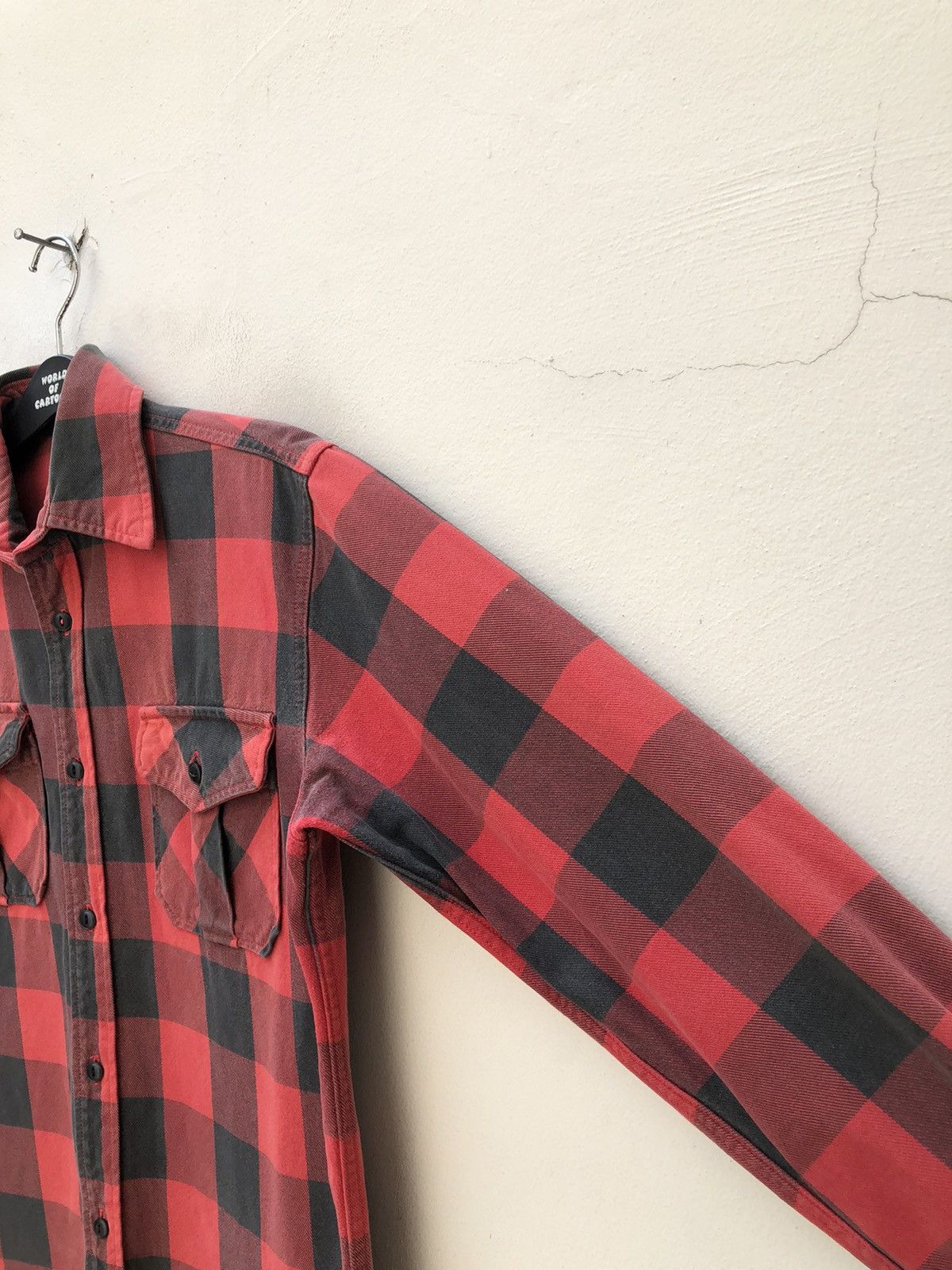 Vintage Vintage Rathole Japan Faded Buffalo Plaid Flannel Shirt Size US M / EU 48-50 / 2 - 7 Thumbnail