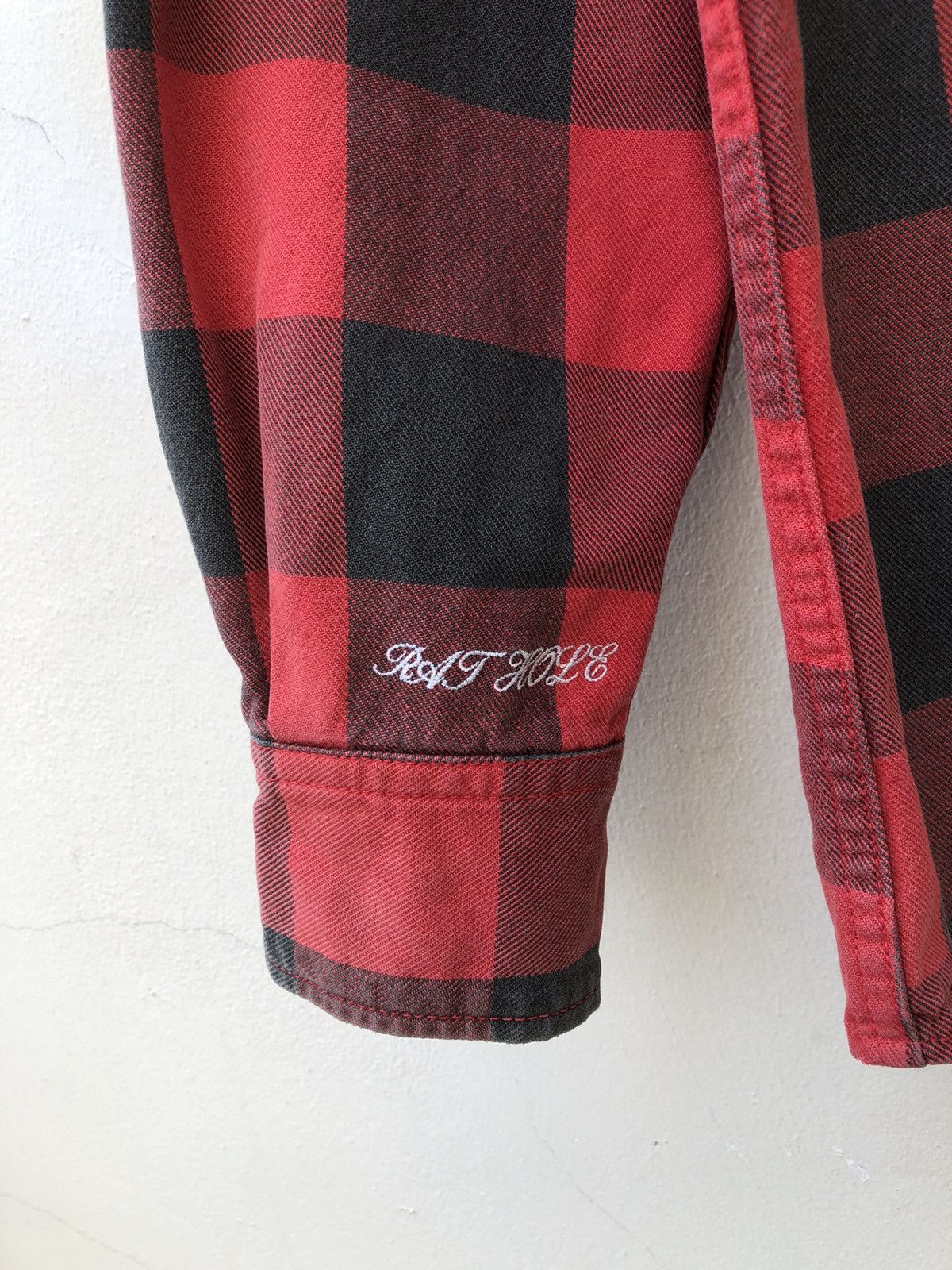 Vintage Vintage Rathole Japan Faded Buffalo Plaid Flannel Shirt Size US M / EU 48-50 / 2 - 6 Thumbnail