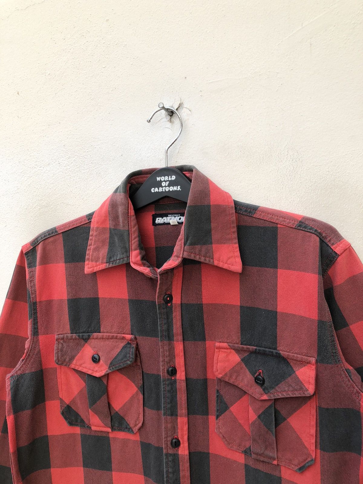 Vintage Vintage Rathole Japan Faded Buffalo Plaid Flannel Shirt Size US M / EU 48-50 / 2 - 4 Thumbnail