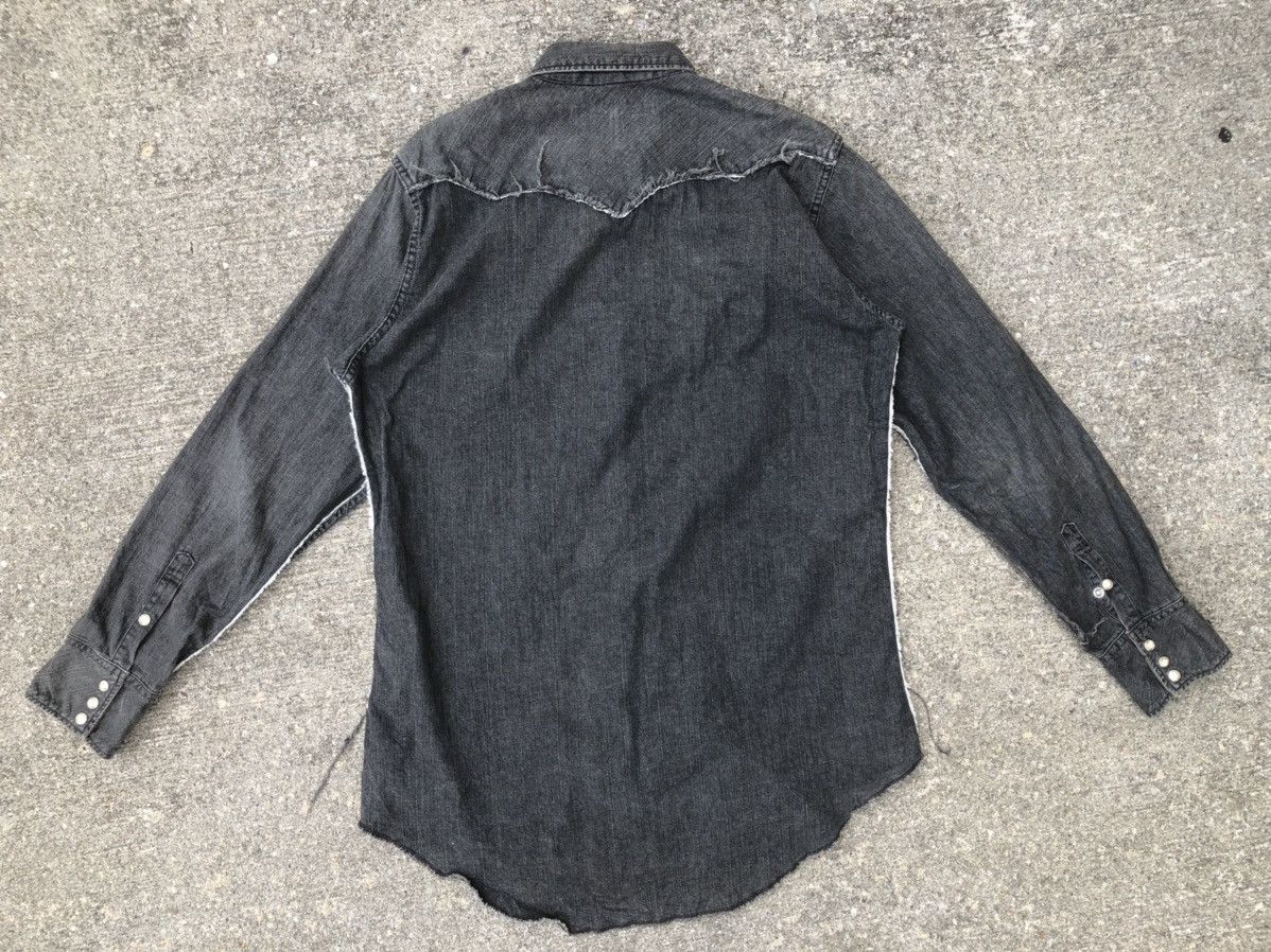 Vintage Ply Formeworks Japan Navajo Distressed Denim Western Shirt Size US L / EU 52-54 / 3 - 2 Thumbnail
