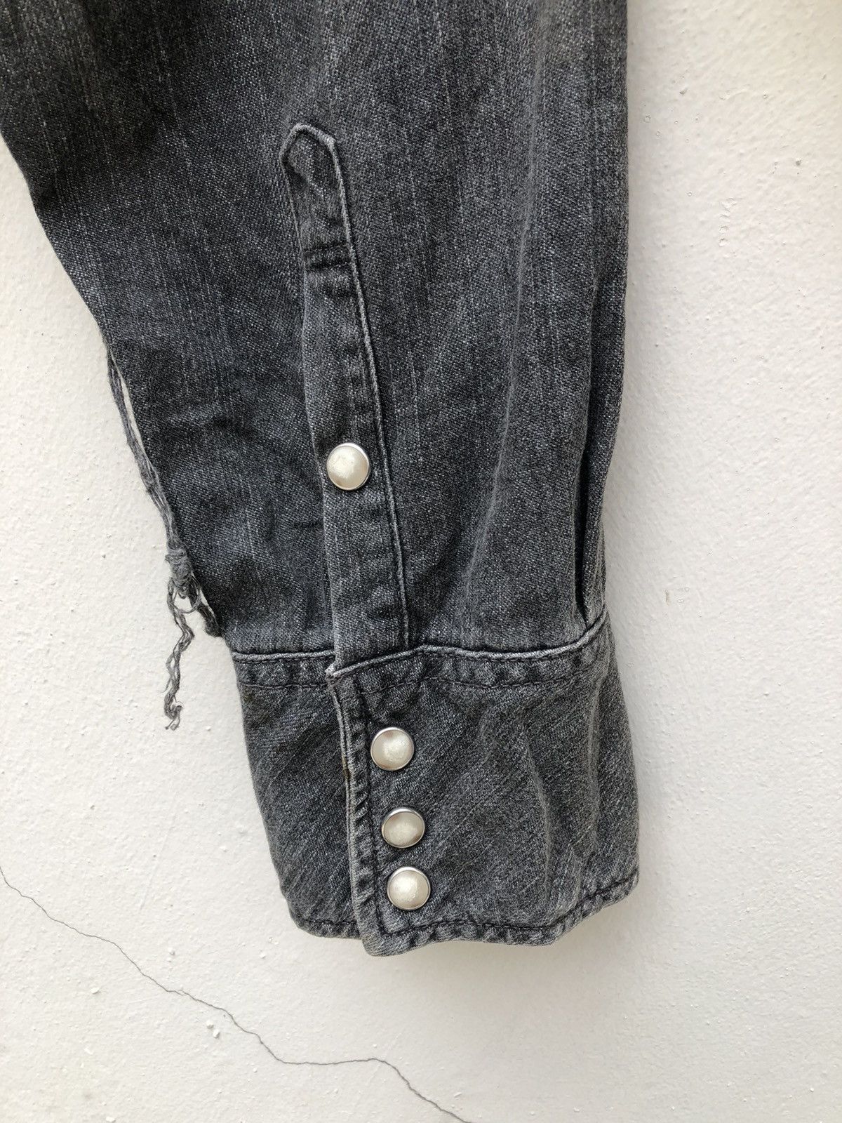 Vintage Ply Formeworks Japan Navajo Distressed Denim Western Shirt Size US L / EU 52-54 / 3 - 14 Thumbnail