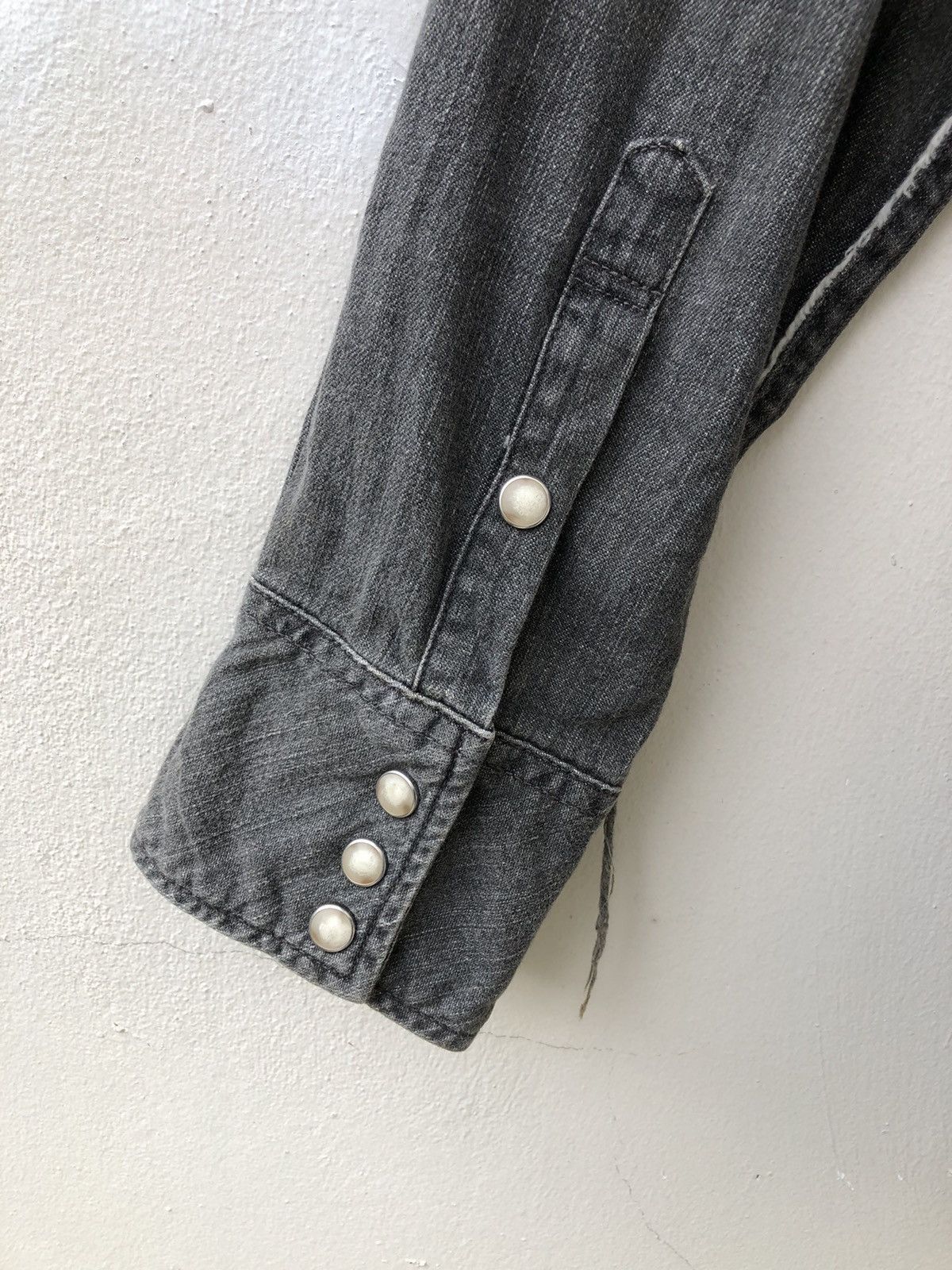 Vintage Ply Formeworks Japan Navajo Distressed Denim Western Shirt Size US L / EU 52-54 / 3 - 13 Thumbnail