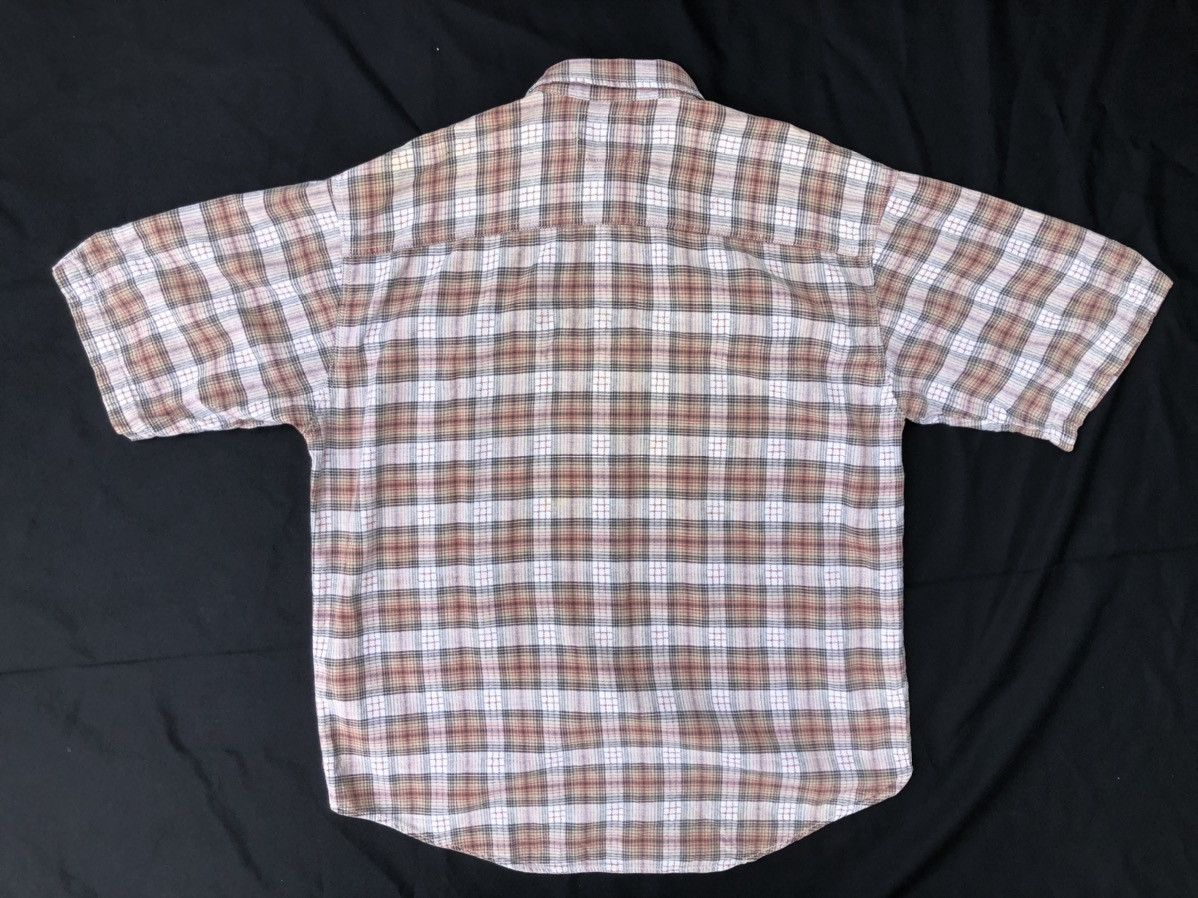Levi's VTG 90s Levi’s Checks Short Sleeve Oversized Flannel Shirt Size US L / EU 52-54 / 3 - 2 Thumbnail