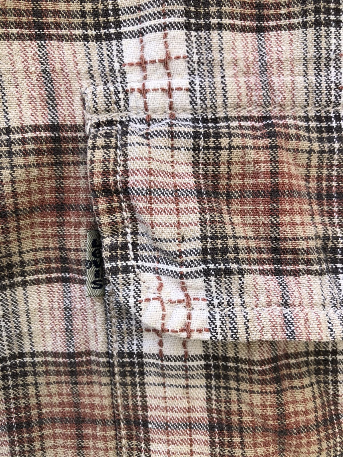 Levi's VTG 90s Levi’s Checks Short Sleeve Oversized Flannel Shirt Size US L / EU 52-54 / 3 - 6 Thumbnail