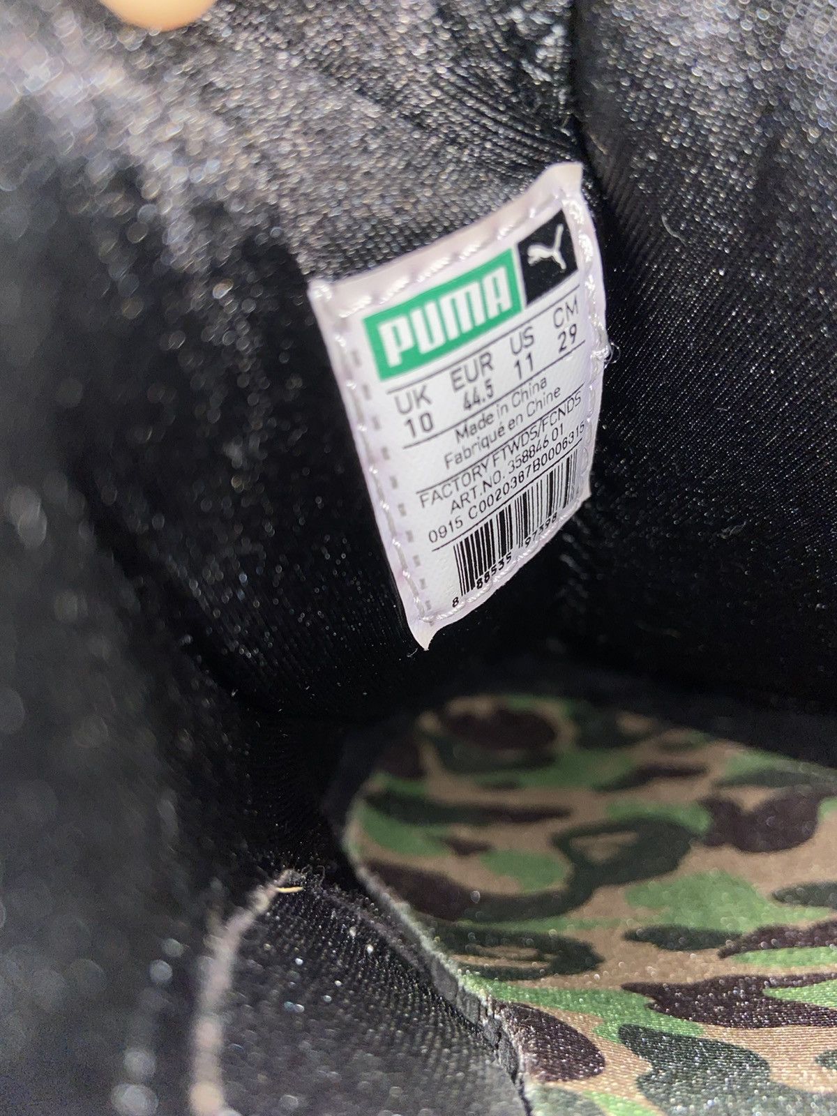 Bape × Puma Puma Disc Blaze x BAPE Camo Green | Grailed
