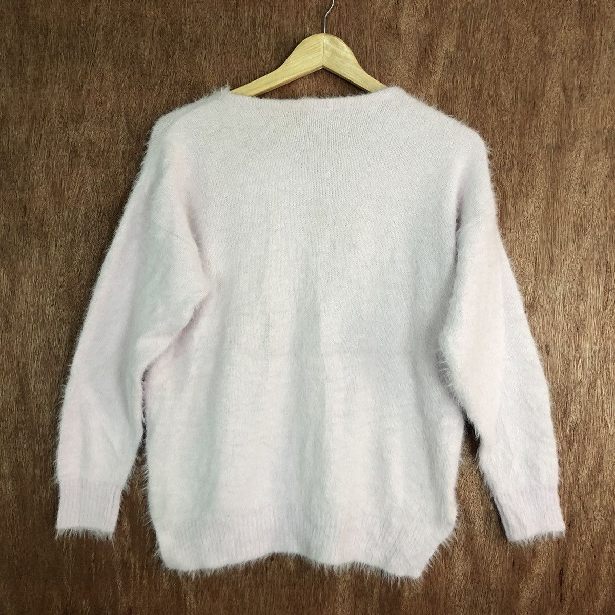 Homespun Knitwear DLL Glacier Light Pink Mohair Shag Shaggy Knitwear #c433 Size M / US 6-8 / IT 42-44 - 9 Thumbnail