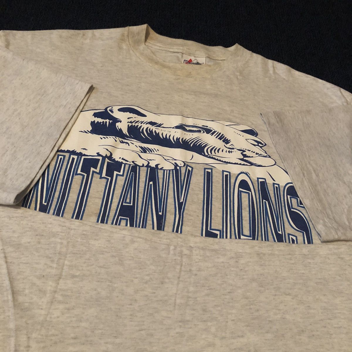 Vintage Vintage 90s Penn St Nittany Lions Rule Graphic Tee Majestic Size US XXL / EU 58 / 5 - 5 Thumbnail