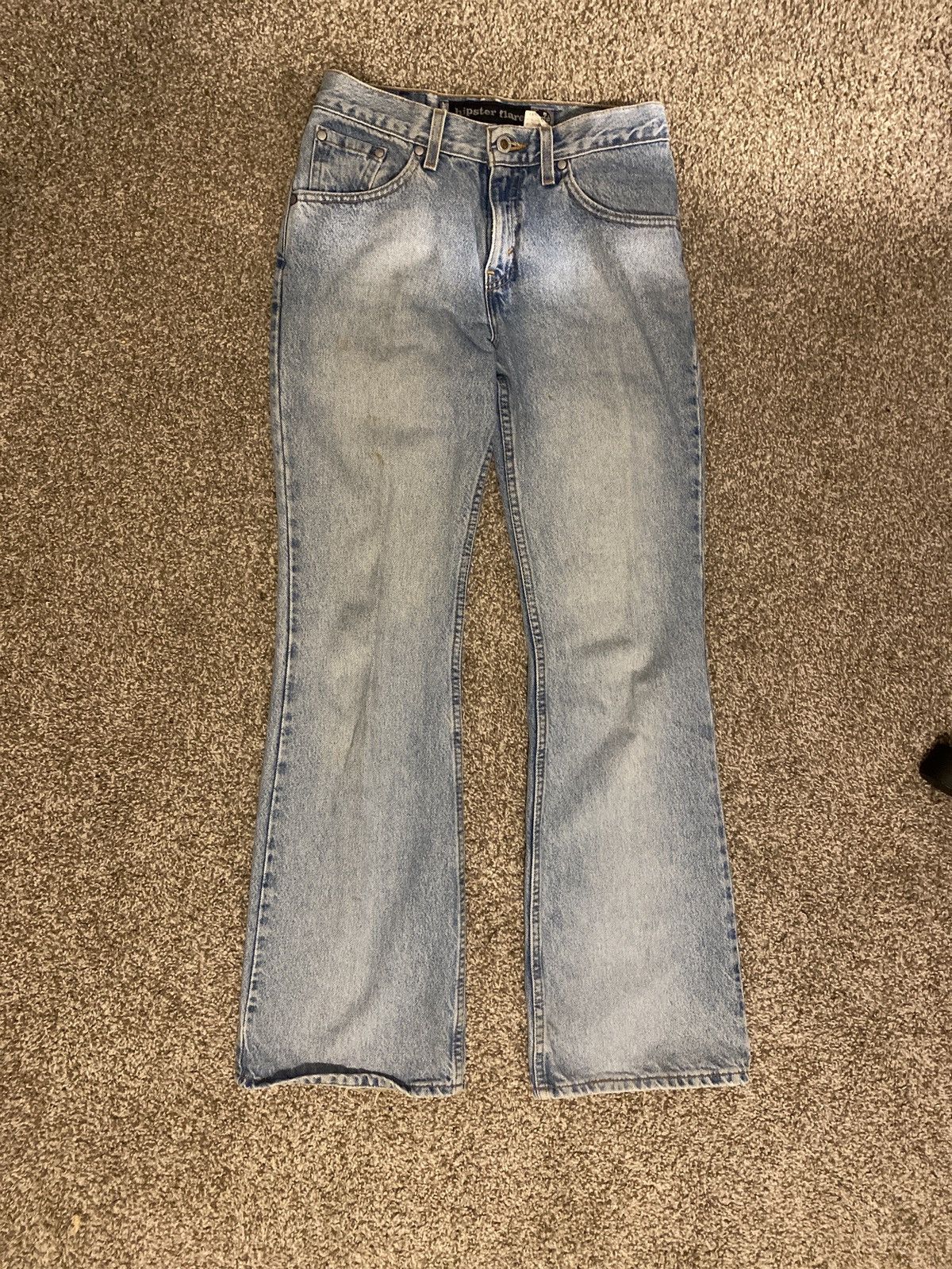 Vintage 90s hipster flare light wash silver tab levis jeans | Grailed