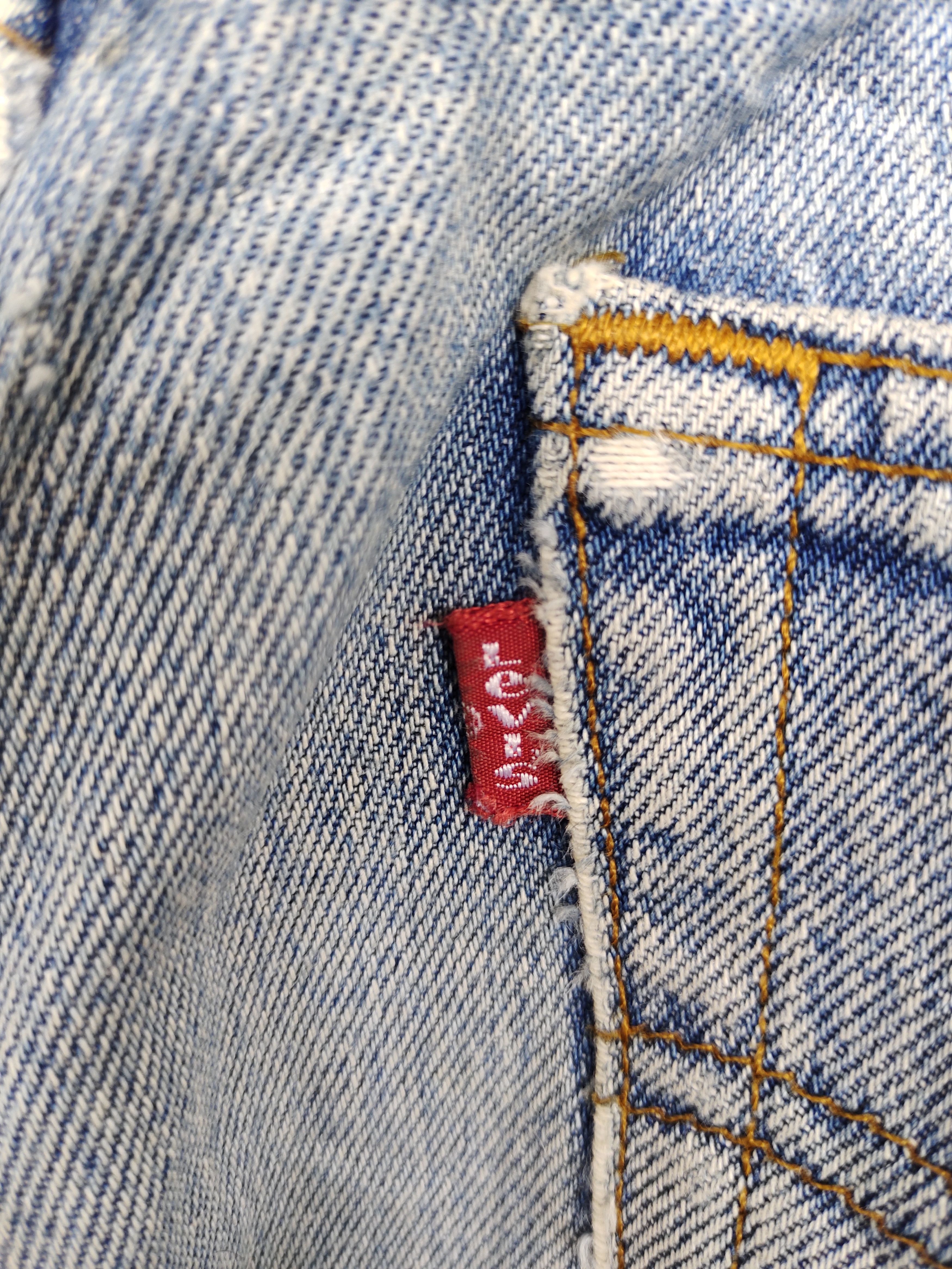 Levi's Vintage Levis 501 Destroyed Knee Distress Denim Jeans Size US 34 / EU 50 - 17 Thumbnail