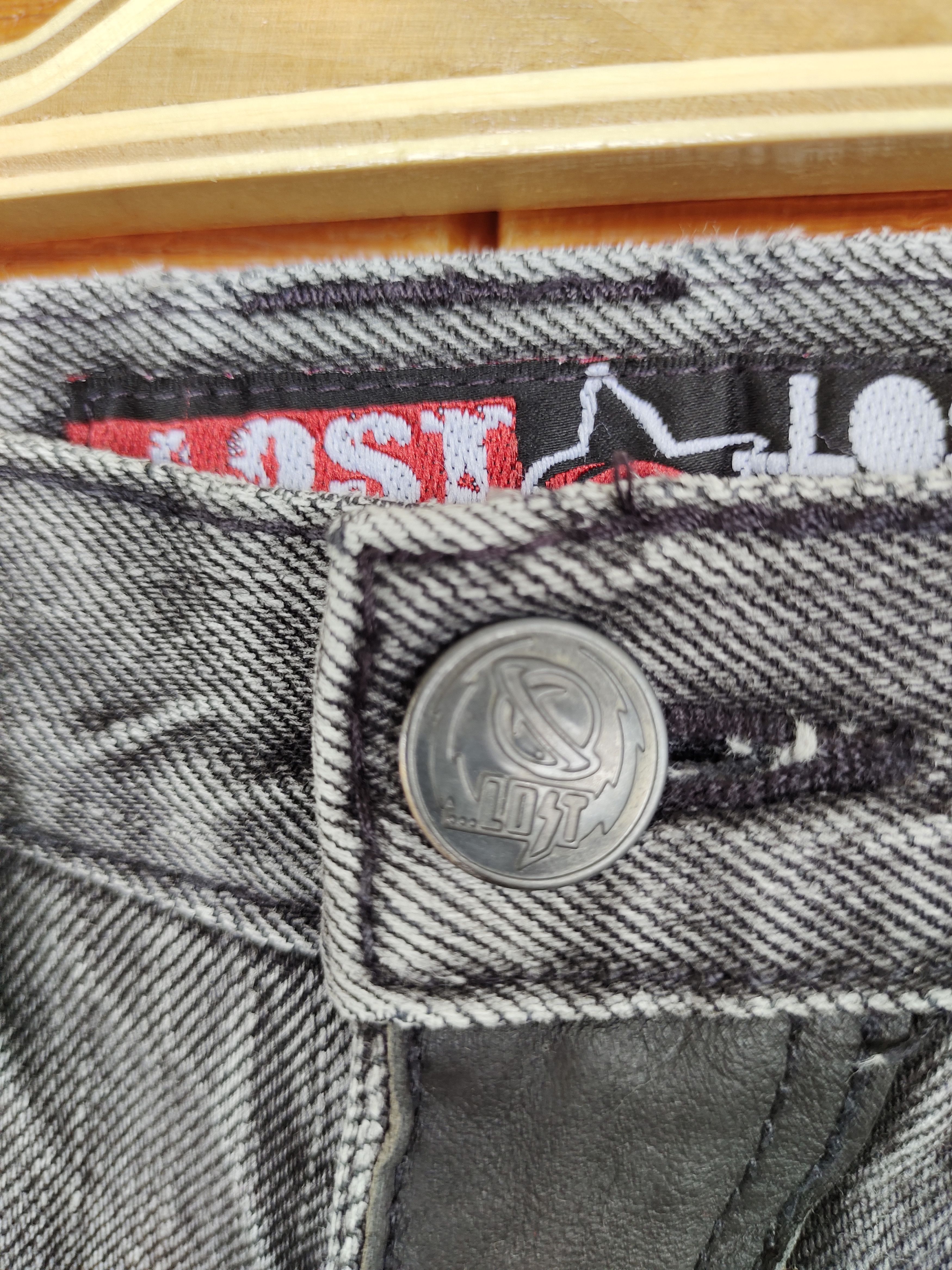 Vintage Lost Enterprises Back Pocket Logo Straight Cut Denim Jeans Size US 29 - 16 Thumbnail