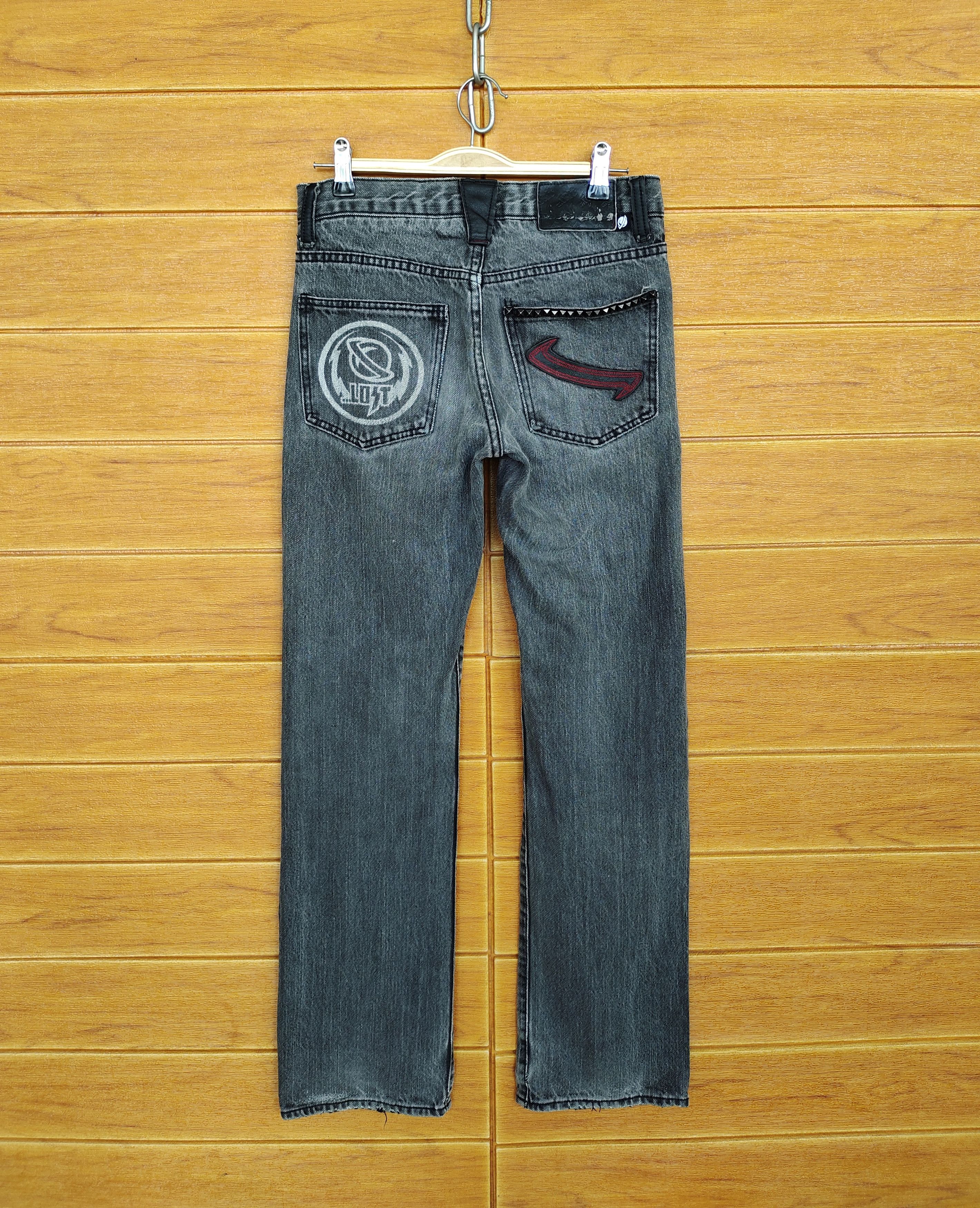 Vintage Lost Enterprises Back Pocket Logo Straight Cut Denim Jeans Size US 29 - 1 Thumbnail