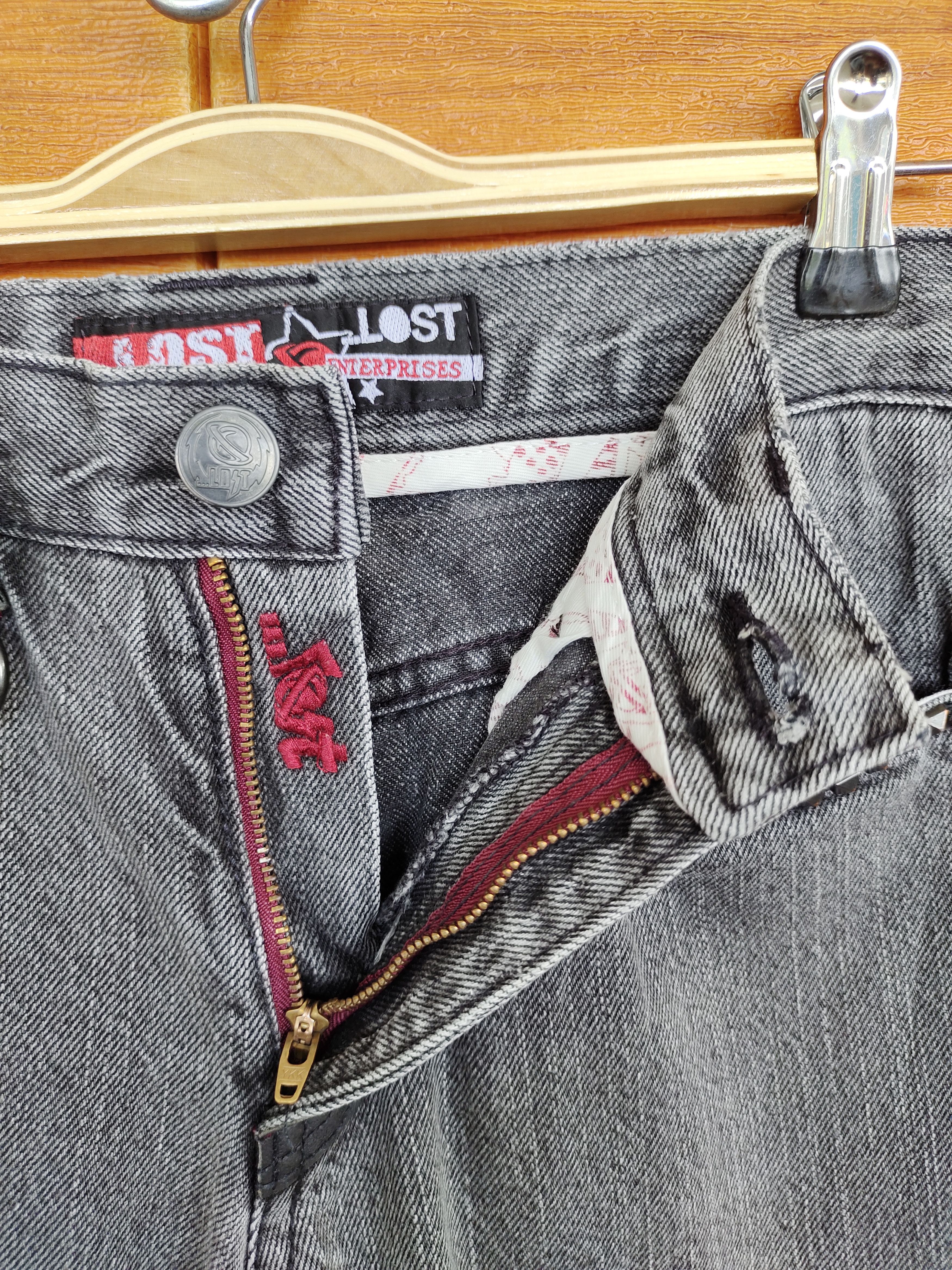 Vintage Lost Enterprises Back Pocket Logo Straight Cut Denim Jeans Size US 29 - 17 Thumbnail