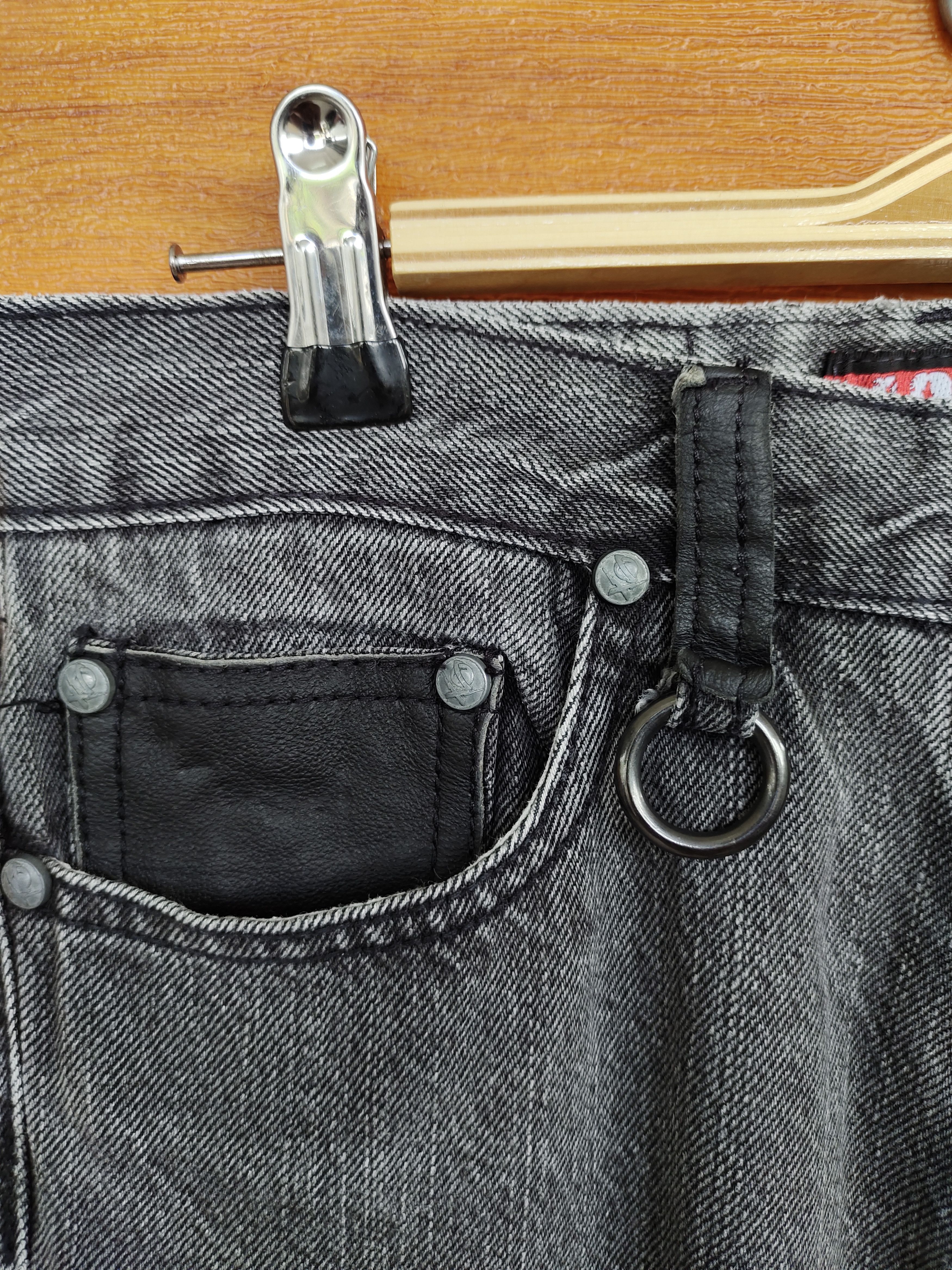 Vintage Lost Enterprises Back Pocket Logo Straight Cut Denim Jeans Size US 29 - 5 Thumbnail