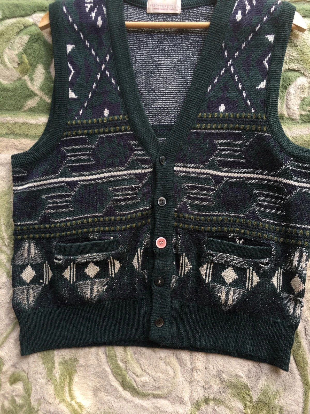 Other 📌Best Score Club Stripe Pullover Knitting Pattern Vest Size US M / EU 48-50 / 2 - 4 Thumbnail