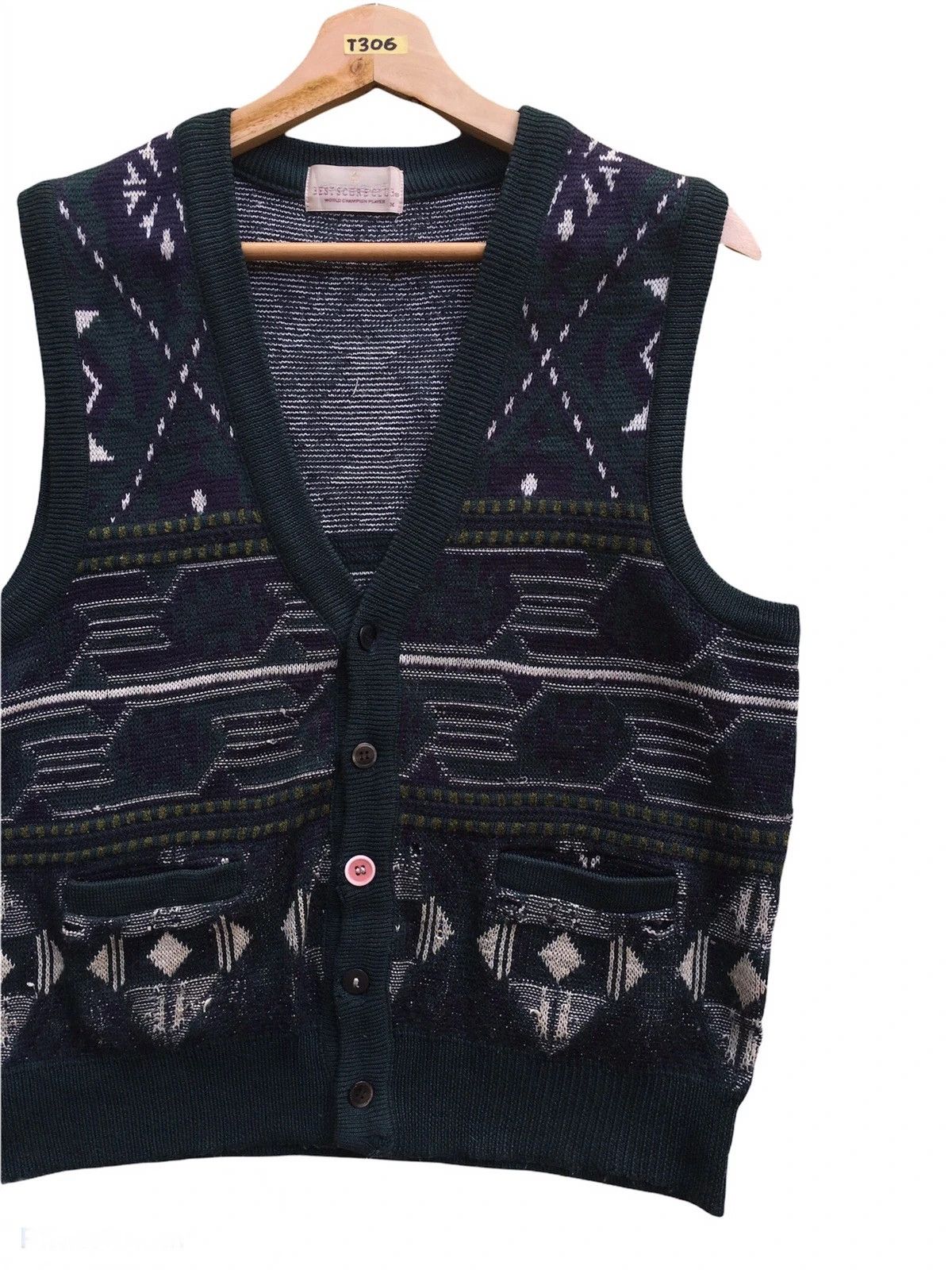 Other 📌Best Score Club Stripe Pullover Knitting Pattern Vest Size US M / EU 48-50 / 2 - 2 Thumbnail