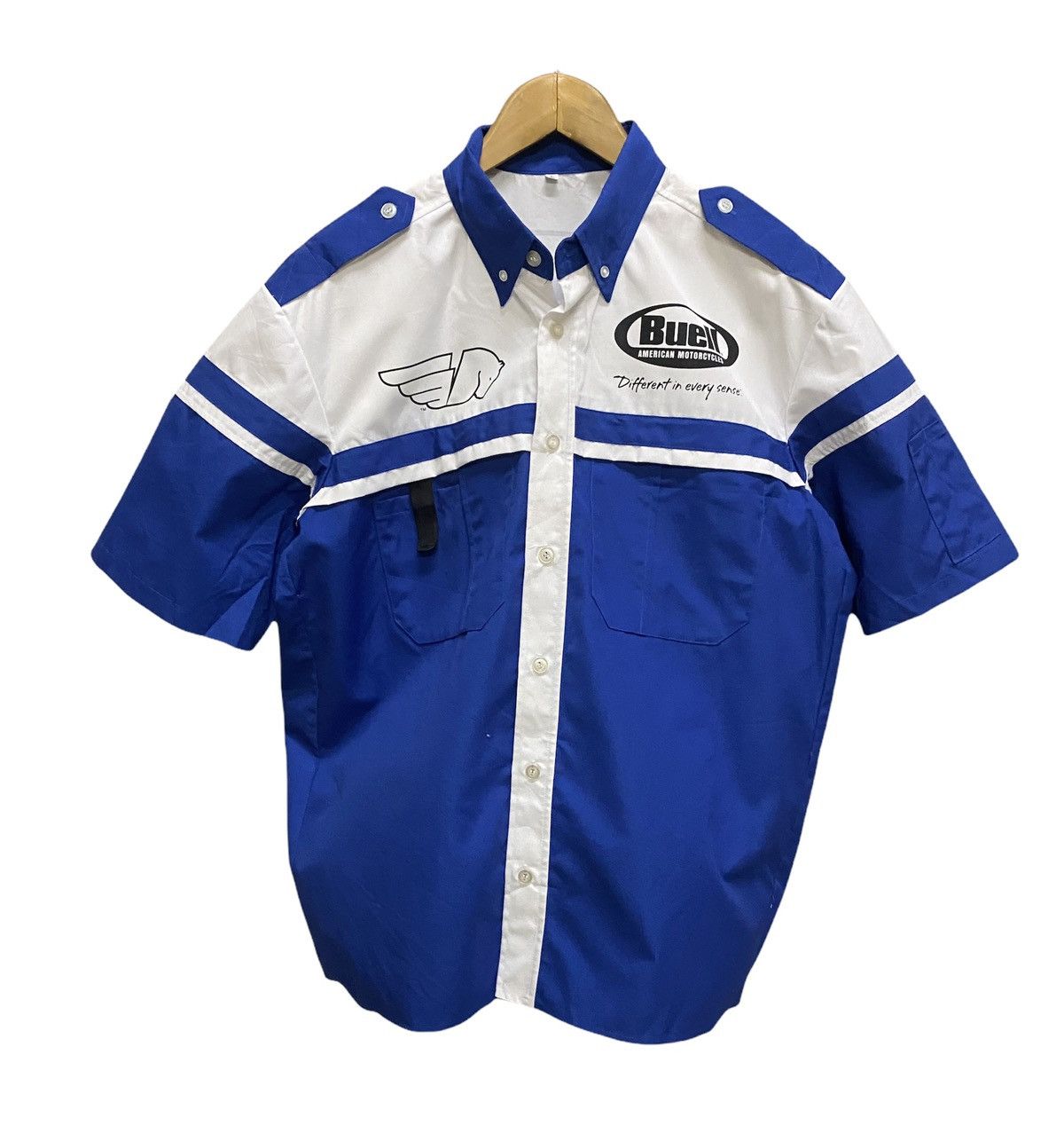 American Edition × Sports Specialties Buell American motorcycle work shirt Size US L / EU 52-54 / 3 - 3 Thumbnail