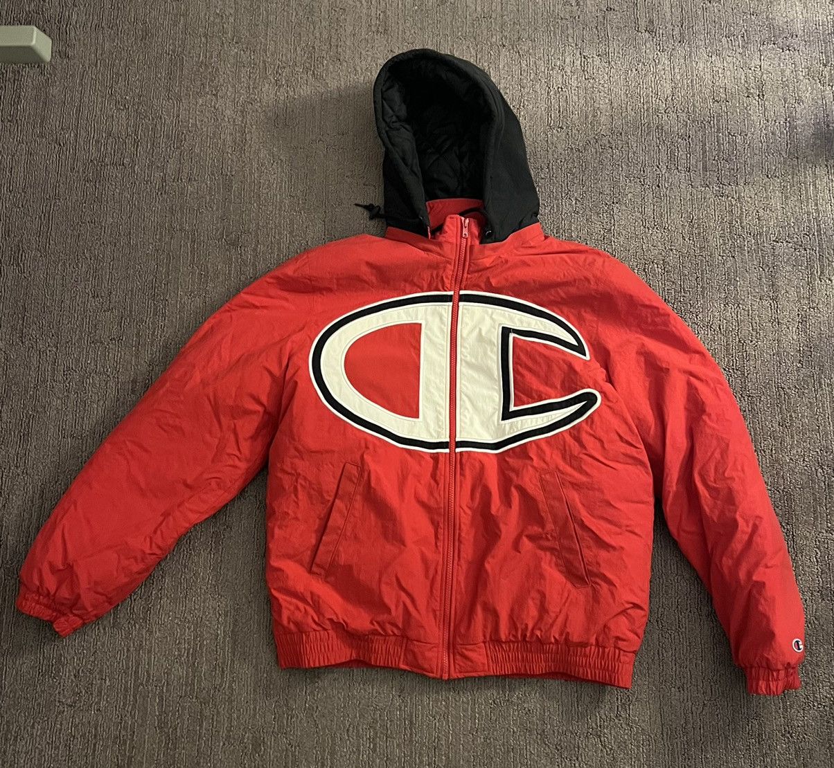 Supreme Champion Jacket Red | Grailed