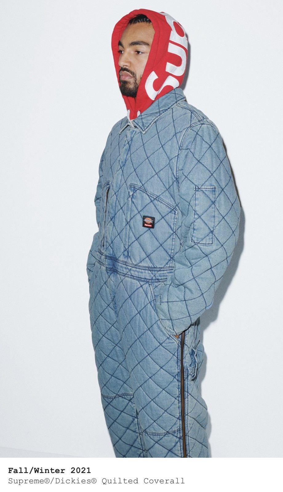Supreme Supreme Dickies Quilted Denim Coverall 32 | Grailed