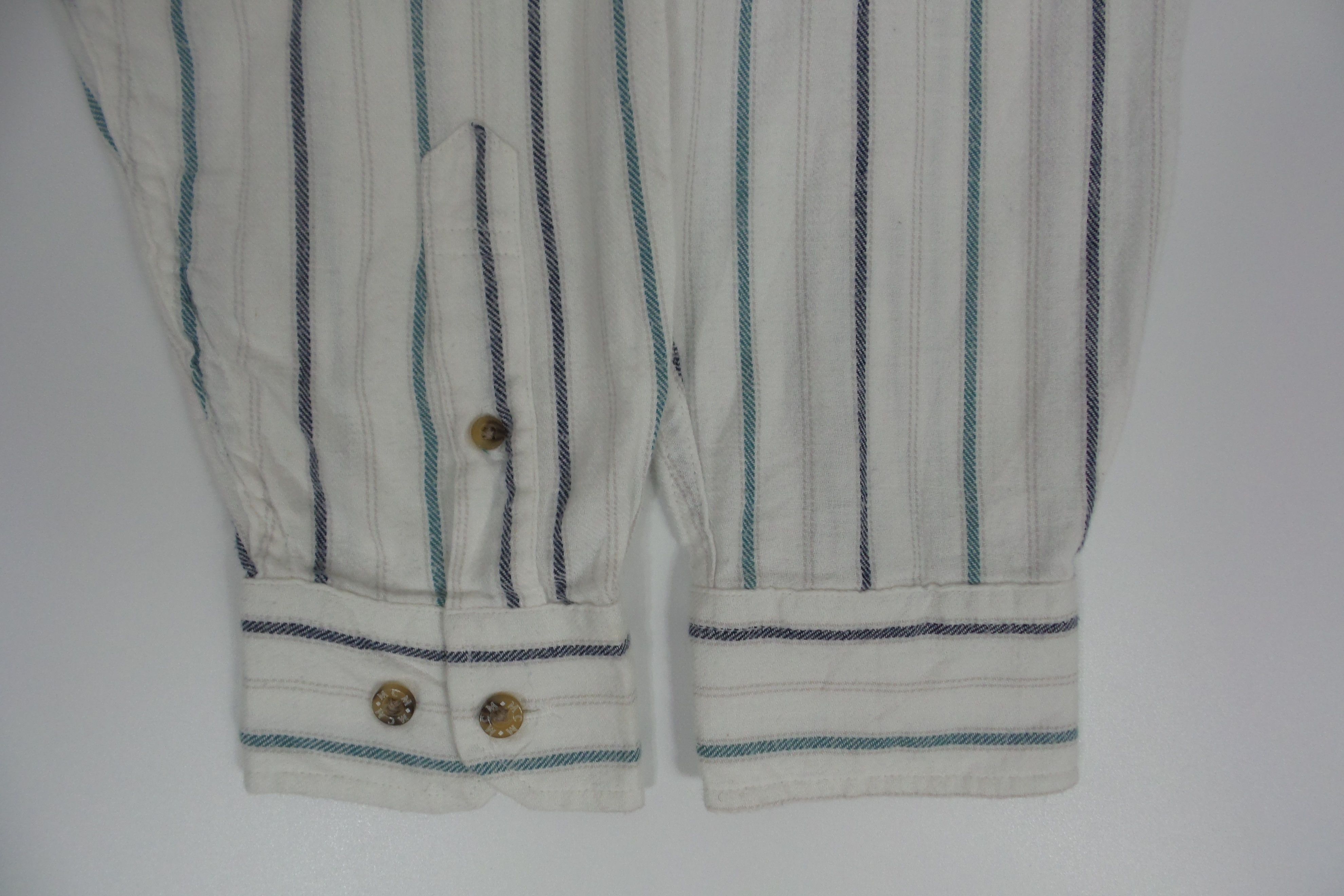 MCM MCM White Stripes Shirts Size US M / EU 48-50 / 2 - 8 Thumbnail