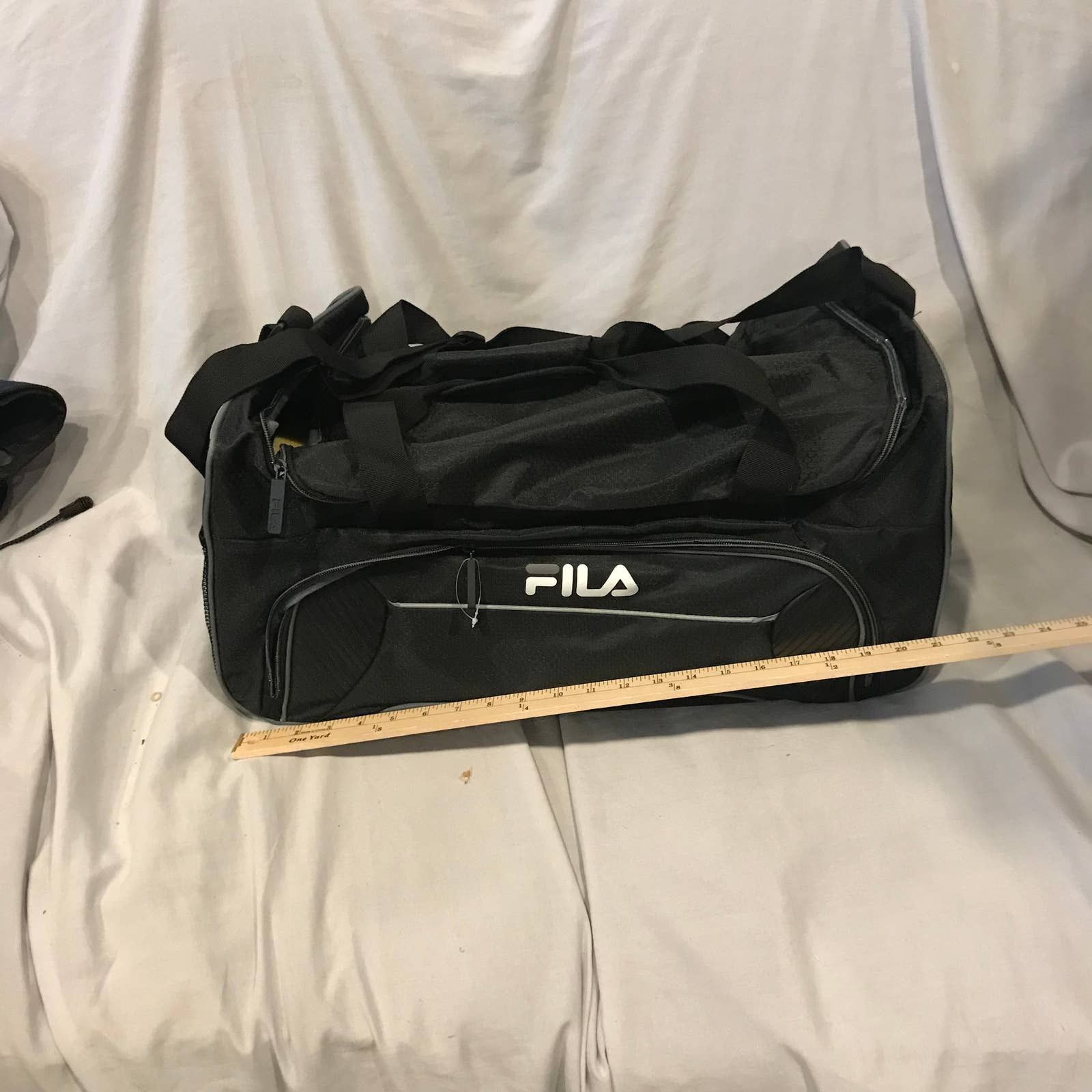 Fila FILATech Black Duffel Gym Bag | Grailed
