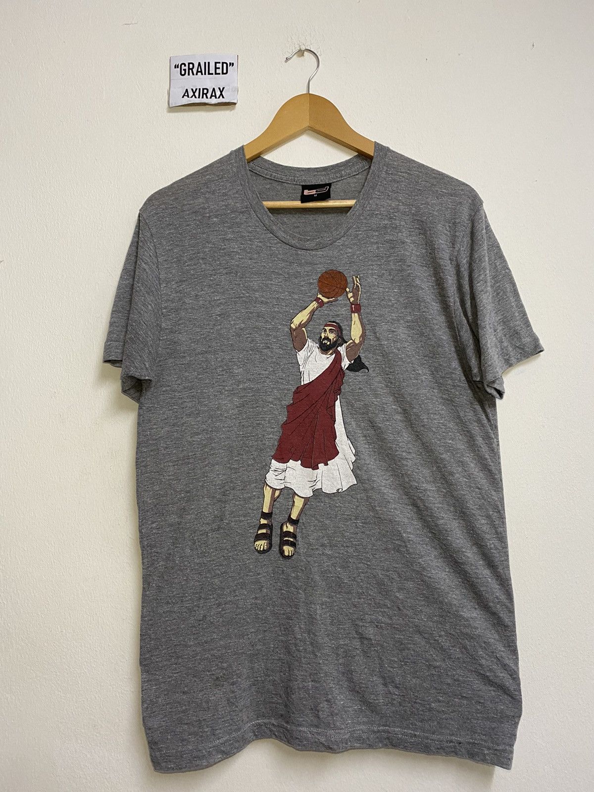 🔥 Tri Blend Rayon Jesus Jordan jump shot.