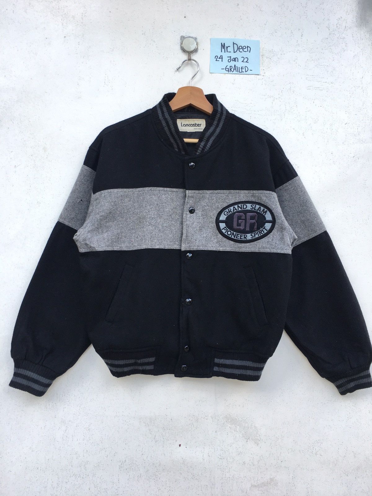 Vintage Vintage 90s Sports Grand Slam Varsity Wool Jacket Size US M / EU 48-50 / 2 - 1 Thumbnail
