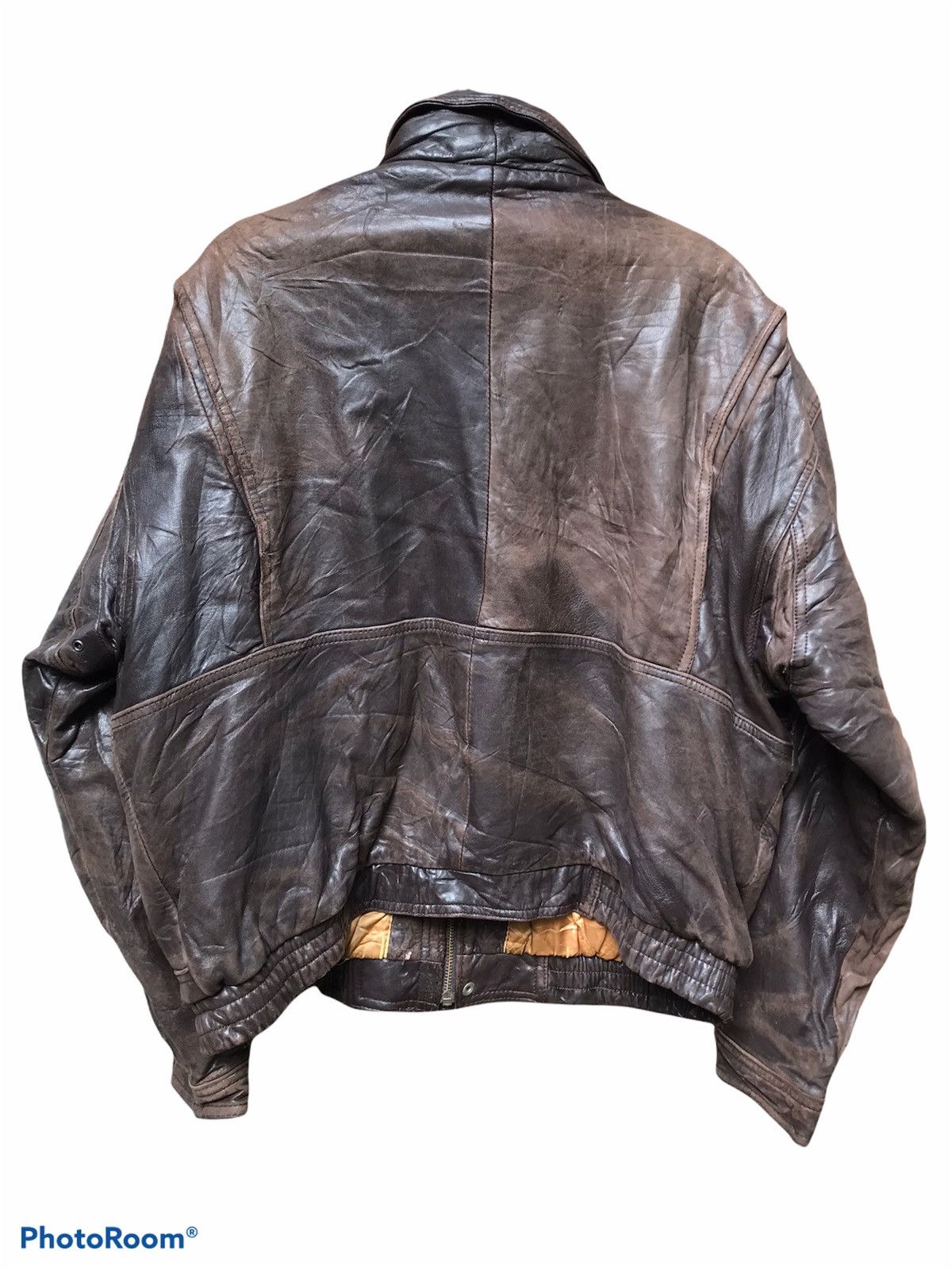 Wear outlet Me Out Leather Bomber Jacket size large