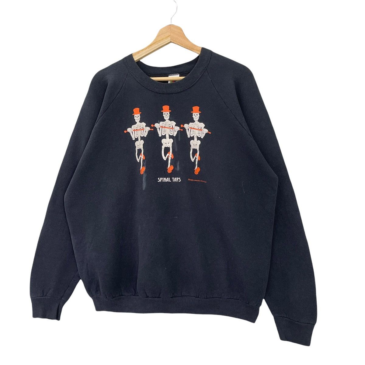 Japanese Brand Vintage 90’s Spinal Taps Big Logo Crewneck Sweatshirt Size L Size US L / EU 52-54 / 3 - 3 Thumbnail