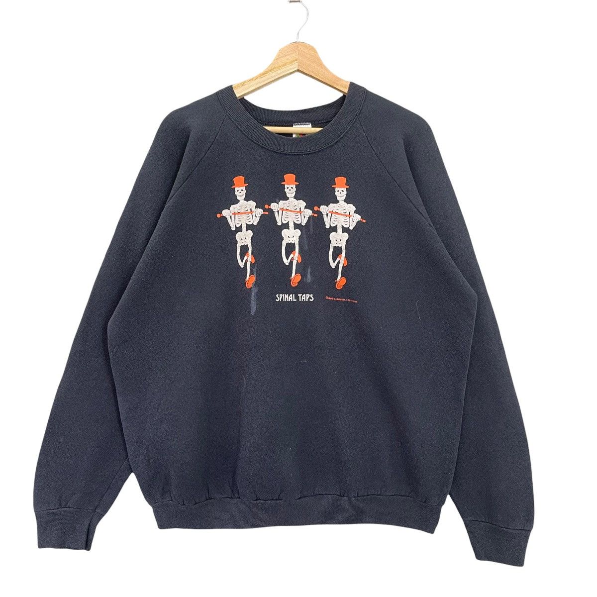 Japanese Brand Vintage 90’s Spinal Taps Big Logo Crewneck Sweatshirt Size L Size US L / EU 52-54 / 3 - 1 Thumbnail