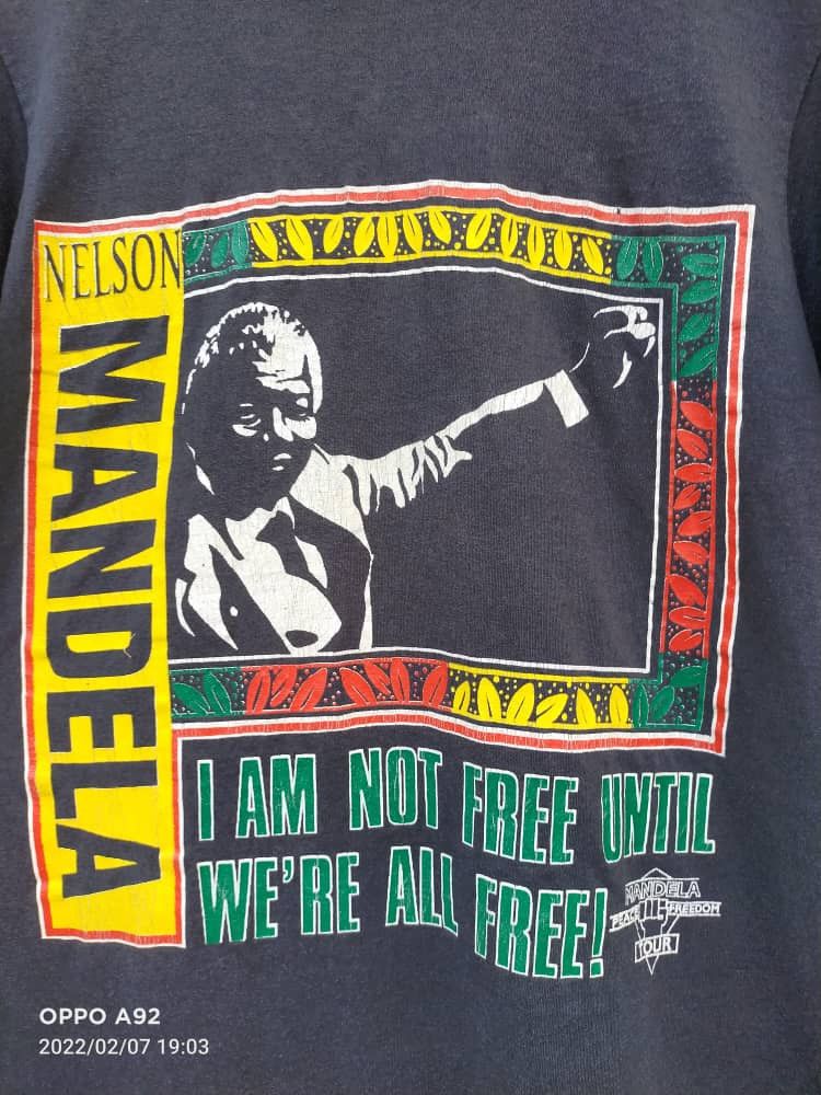 Vintage Vintage Nelson Mandela Peace Freedom Tour Tee Size US M / EU 48-50 / 2 - 3 Thumbnail