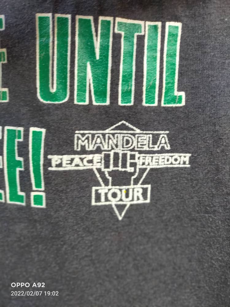 Vintage Vintage Nelson Mandela Peace Freedom Tour Tee Size US M / EU 48-50 / 2 - 6 Thumbnail