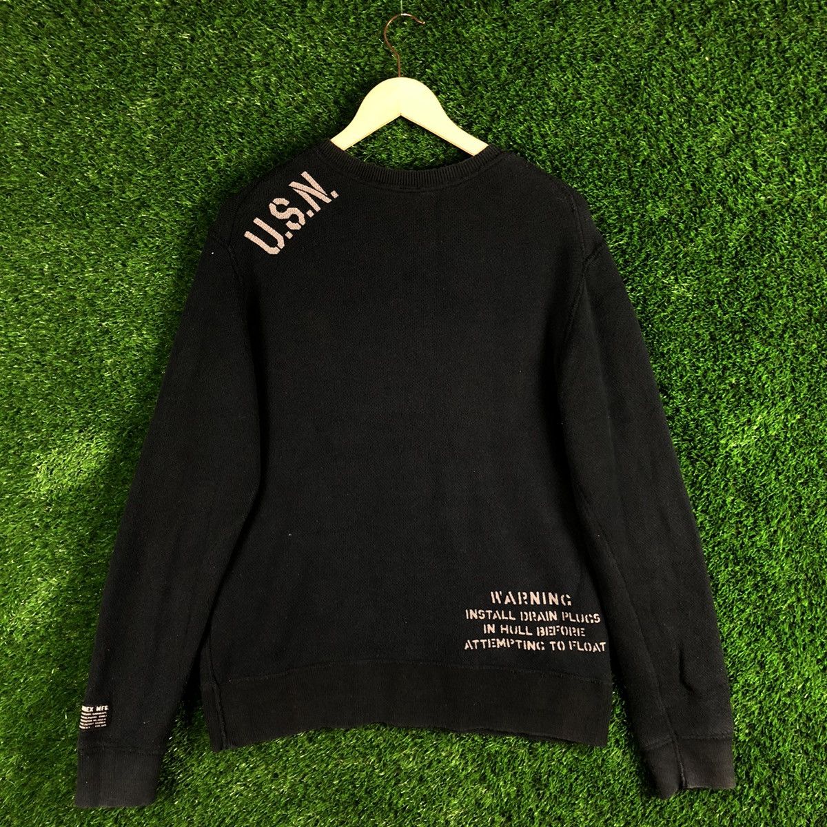 Avirex Vintage U.S.N. Avirex Sweatshirt Crewneck Size US M / EU 48-50 / 2 - 2 Thumbnail