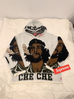 Supreme Rare Supreme Che Hooded Zip Up Sweater White | Grailed