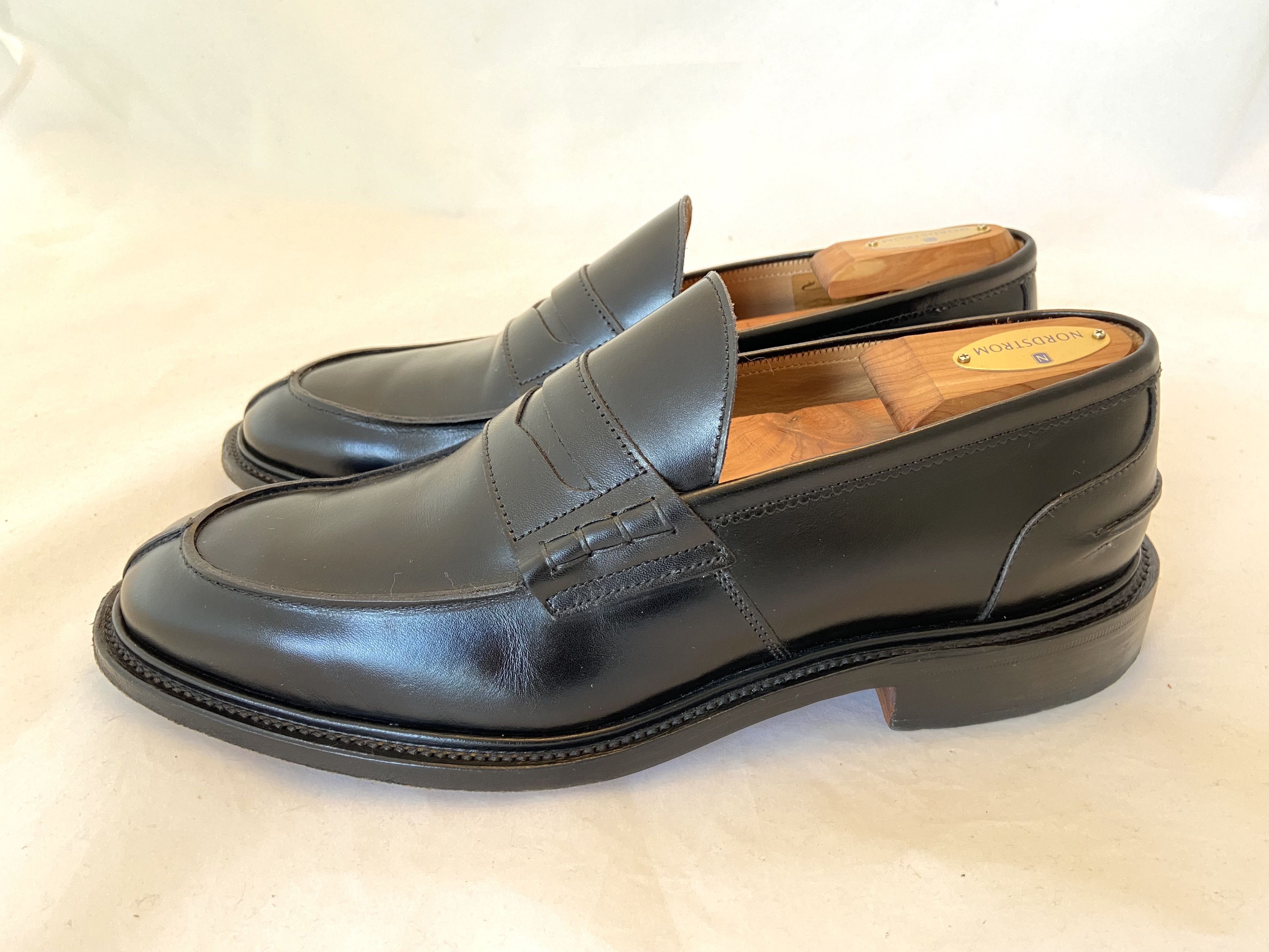 Tricker's Trickers James Black Leather Loafers | Grailed