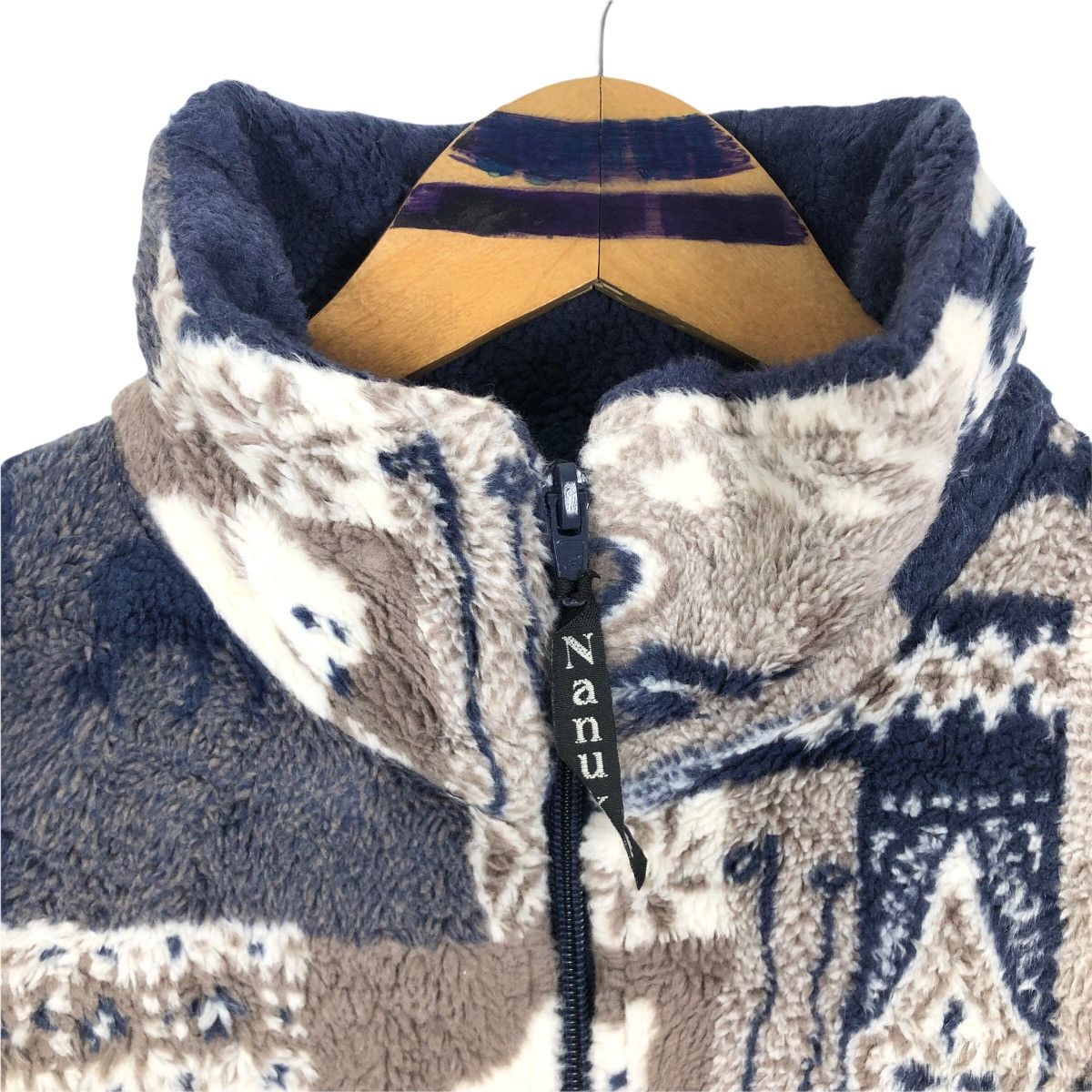 Vintage 90s Nanuk Mock Neck Fleece Sweater Zip Up