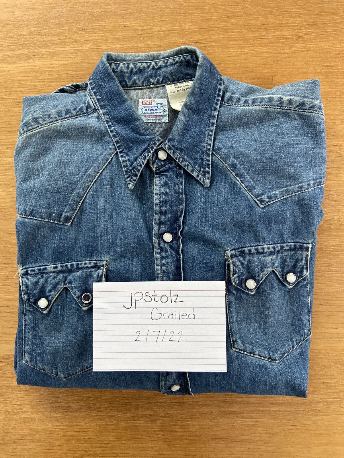 Levi's Vintage Clothing Levi’s Vintage Clothing Denim Shirt XL Size US XL / EU 56 / 4 - 1 Thumbnail