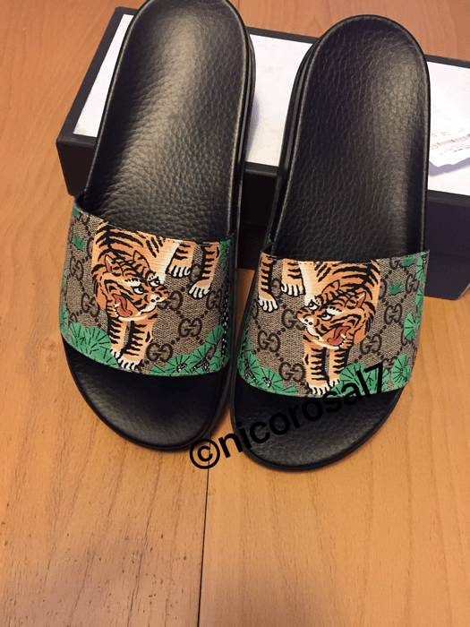 Mens tiger gucci online slides